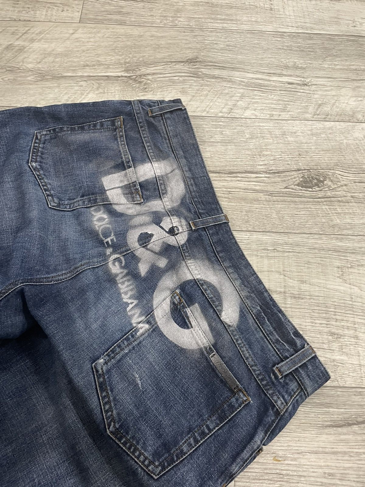 Dolce & Gabbana 54 archive 90s jeans pants dg dolce gabbana distress big die Size US 38 / EU 54 - 3 Thumbnail
