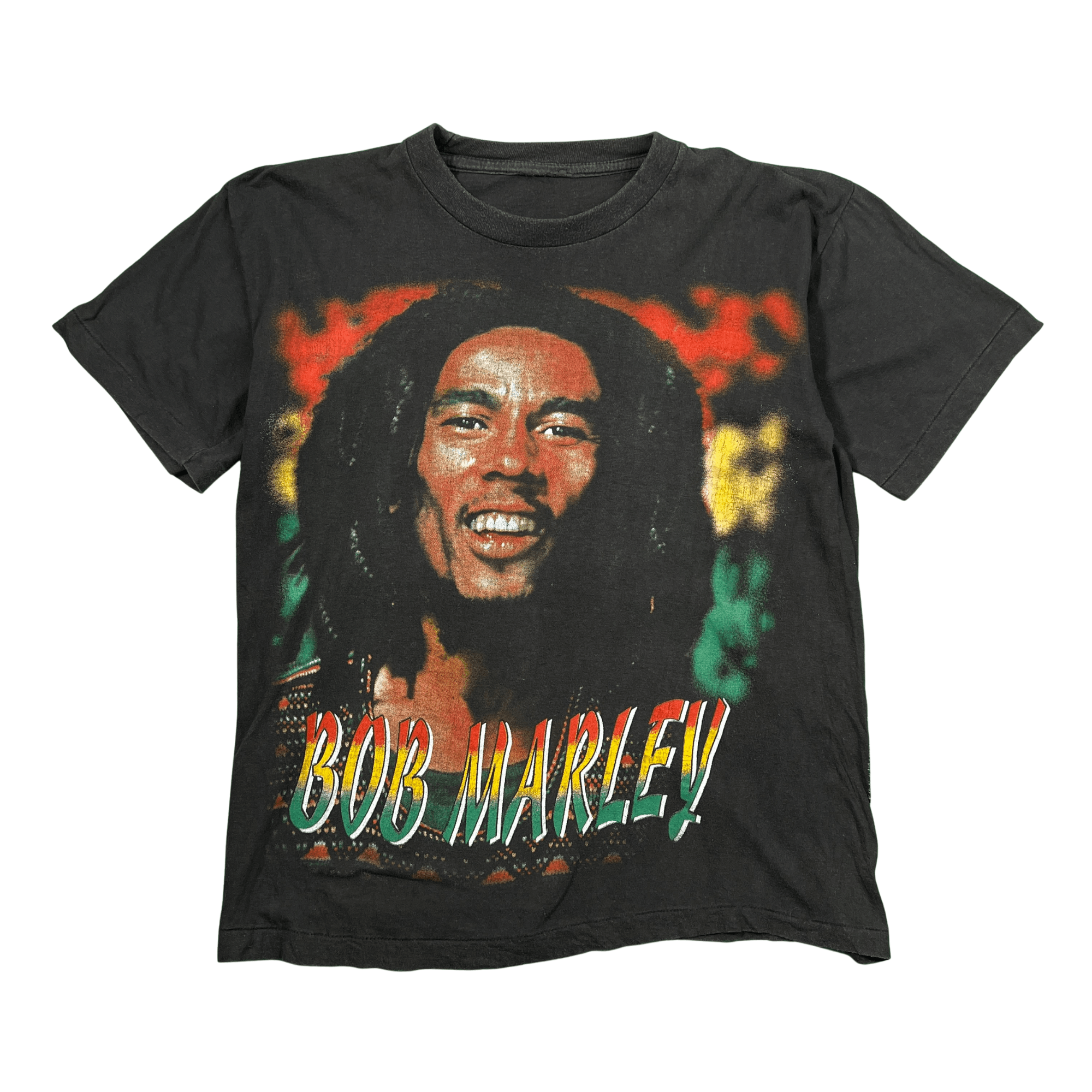 Vintage Bob Marley vintage 90s black print S Size US S / EU 44-46 / 1 - 1 Thumbnail