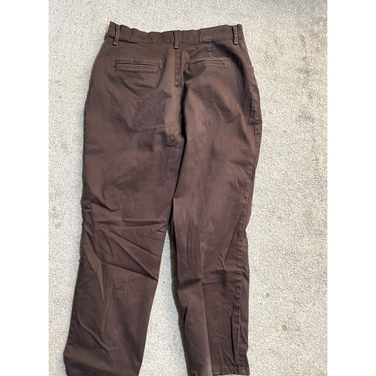 Lee Lee Pants Women Relaxed Fit Straight Leg 6P Brown Mid Rise Trousers Dress Pants Size 28" / US 6 / IT 42 - 3 Thumbnail