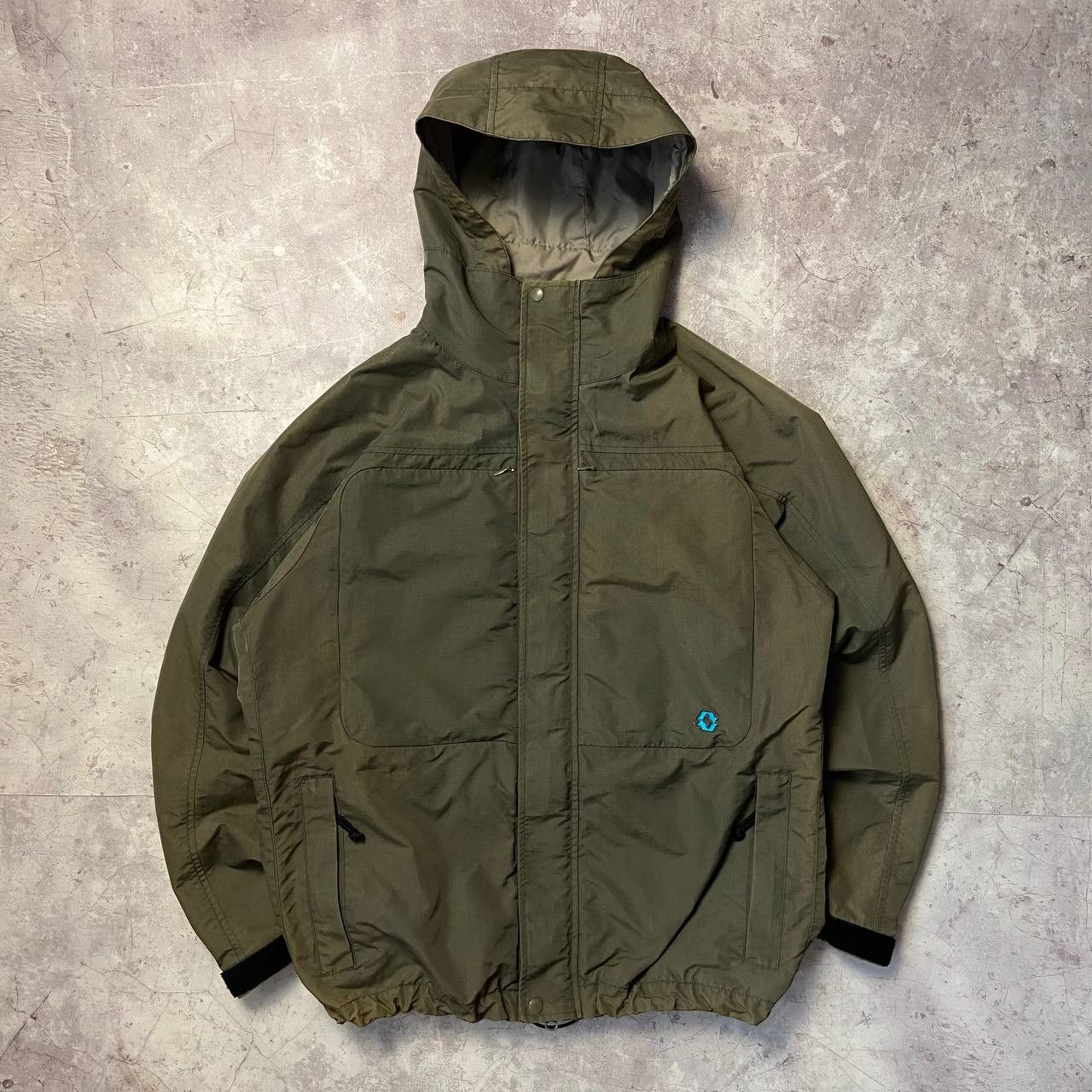 image of Vintage World Wide Love Winbreaker Jacket in Green, Men's (Size Large)