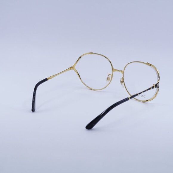 Gucci 🕶️ New Gucci GG0596OA 001 Gold/Black Eyeglasses 58mm Size ONE SIZE - 10 Thumbnail