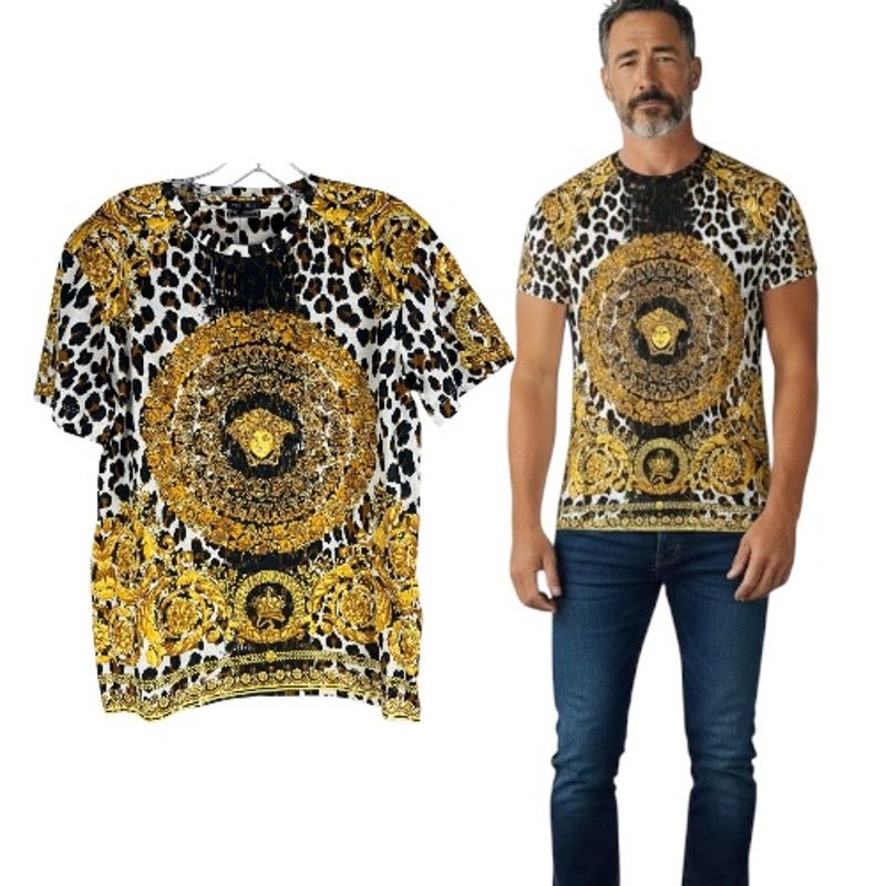 Versace New Versace Tribute Wild Baroque SS 1992 Shirt White Size S Size US S / EU 44-46 / 1 - 1 Thumbnail