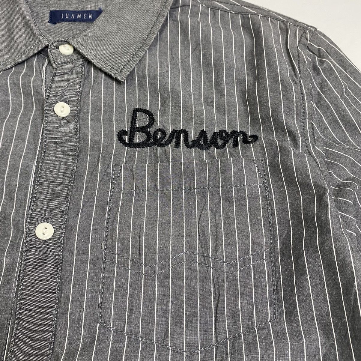 Designer × JUN MEN Jun men Striped long sleeve bondage shirt Size US M / EU 48-50 / 2 - 6 Thumbnail