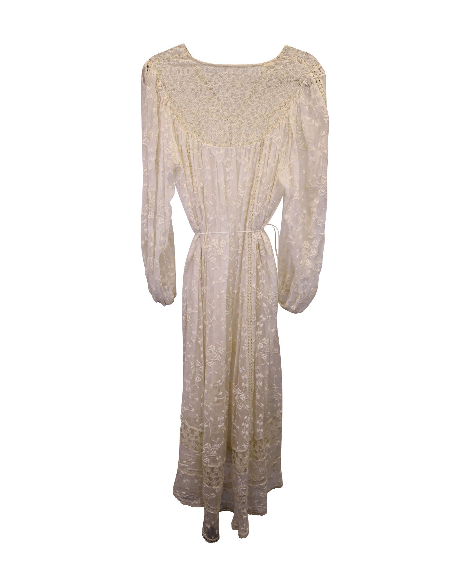 Zimmermann Zimmermann Lace Maxi Dress in White Viscose Size XS / US 0-2 / IT 36-38 - 1 Thumbnail