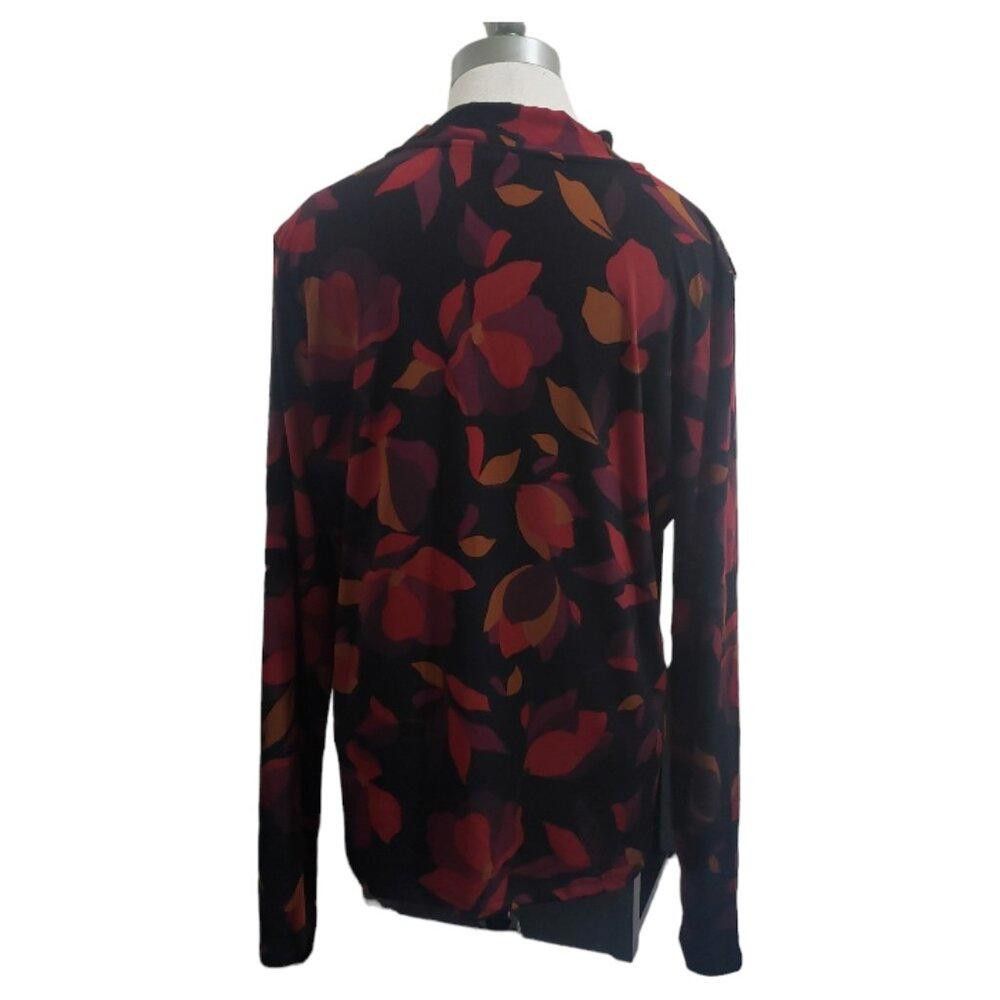 Elie Tahari CT1675 Tahari Floral Autumn Blouse XL Size XL / US 12-14 / IT 48-50 - 4 Thumbnail