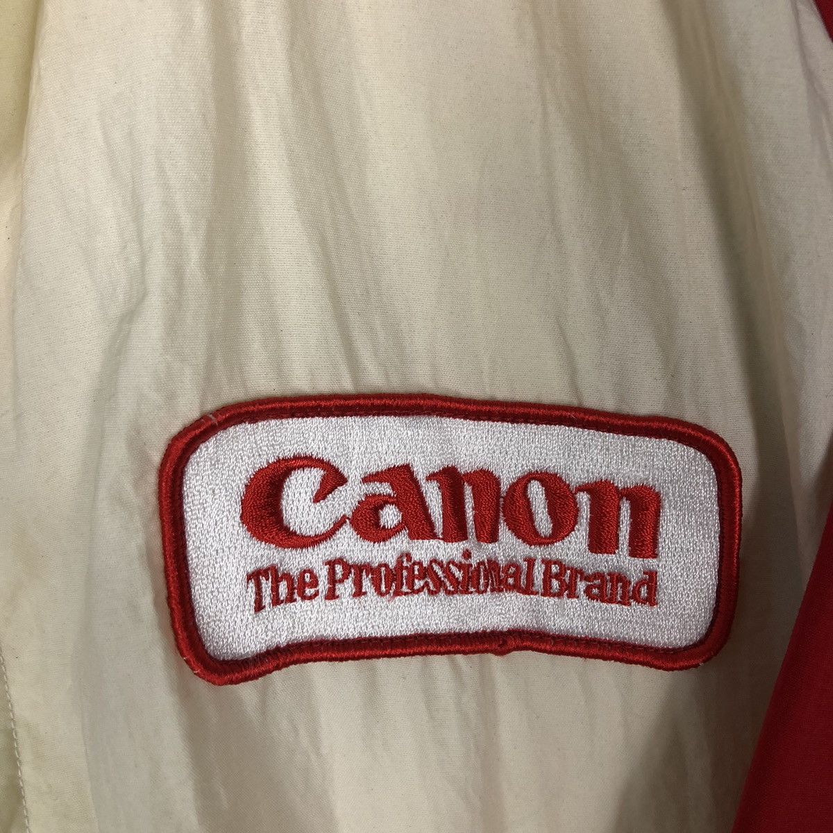 Japanese Brand 🔥90’s Vintage Bomber Jacket Canon Big Logo Spel Out Size US L / EU 52-54 / 3 - 13 Thumbnail