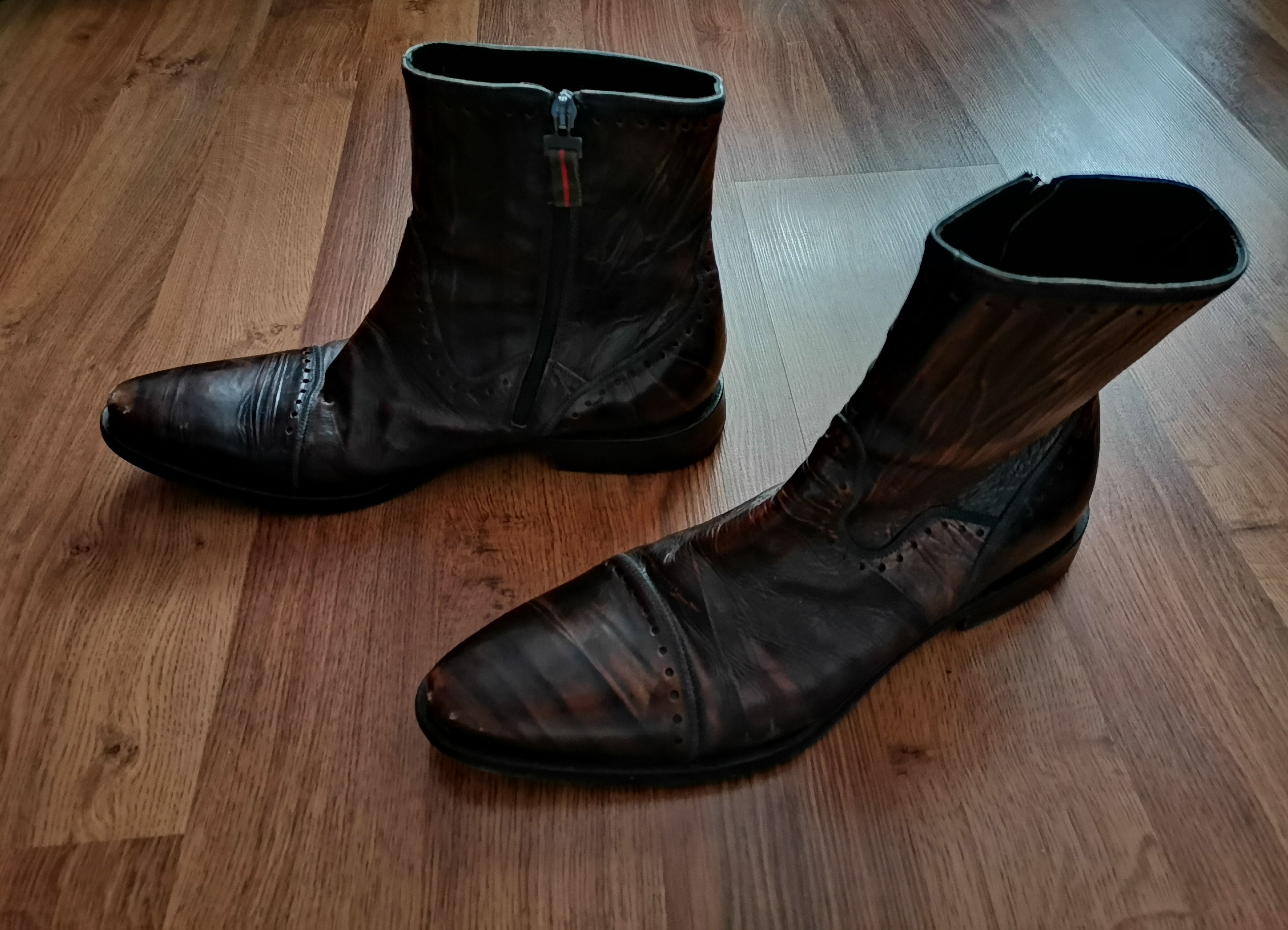 Hugo Boss × Vintage Vintage Hugo Boss Leather Boots Size US 11 / EU 44 - 4 Thumbnail