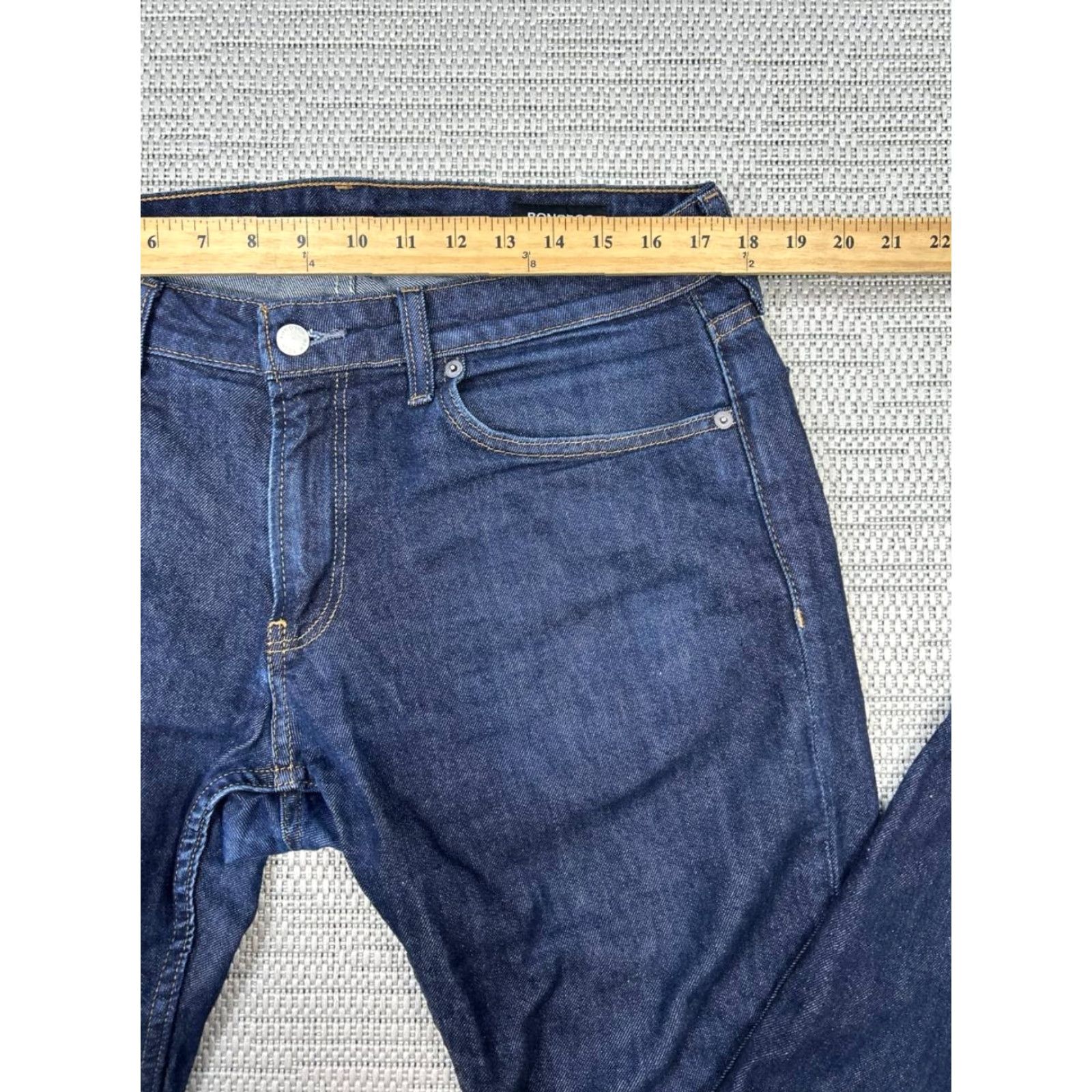 Bonobos Bonobos Jeans Mens 33 Dark Wash Denim Slim Fit 33x29 Jeans Mens Slim Bonobos Size US 33 - 6 Thumbnail