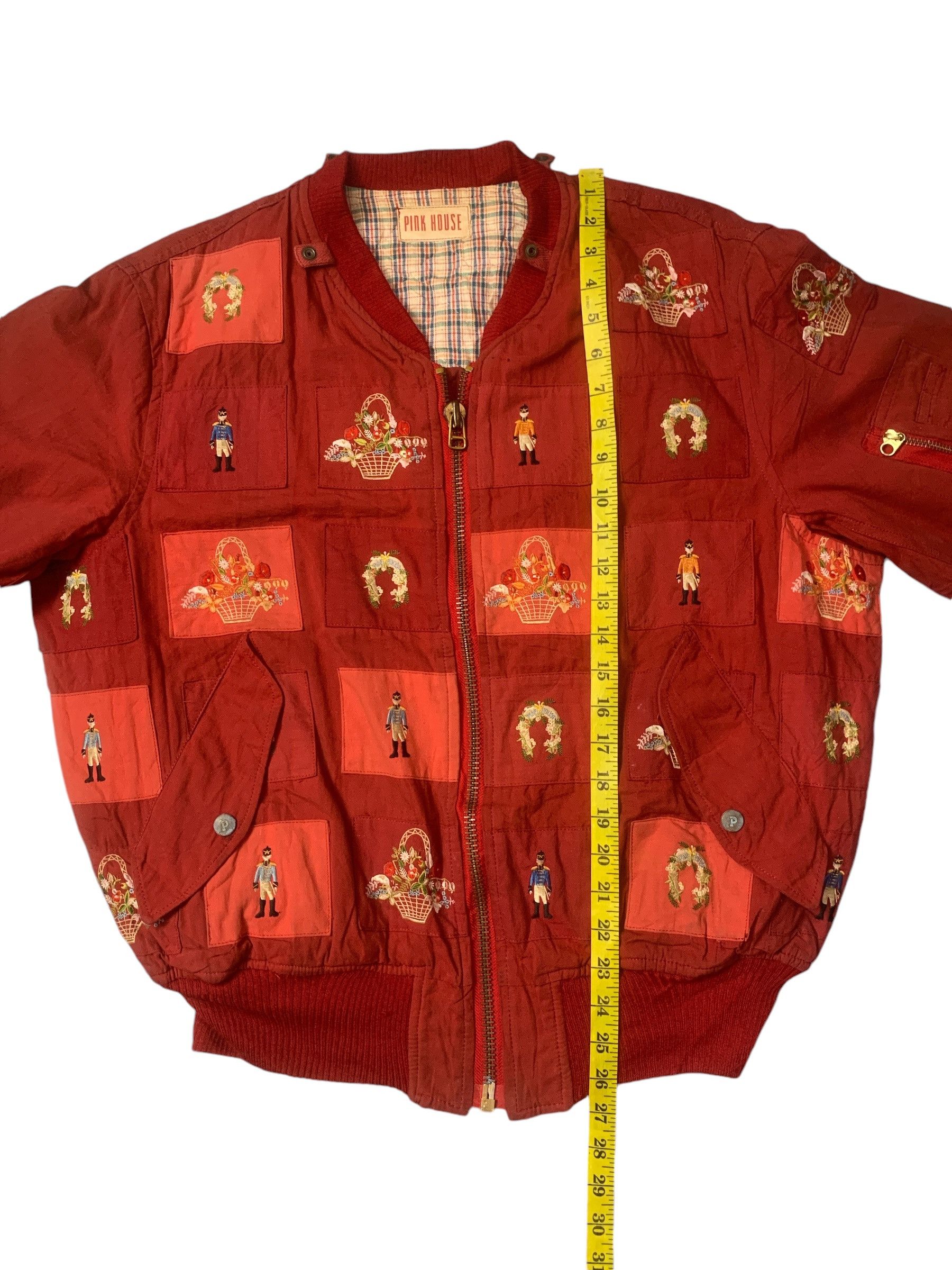 Pink House Rare Design Vintage Pink House Patchwork Bombers Jacket Size US M / EU 48-50 / 2 - 10 Thumbnail