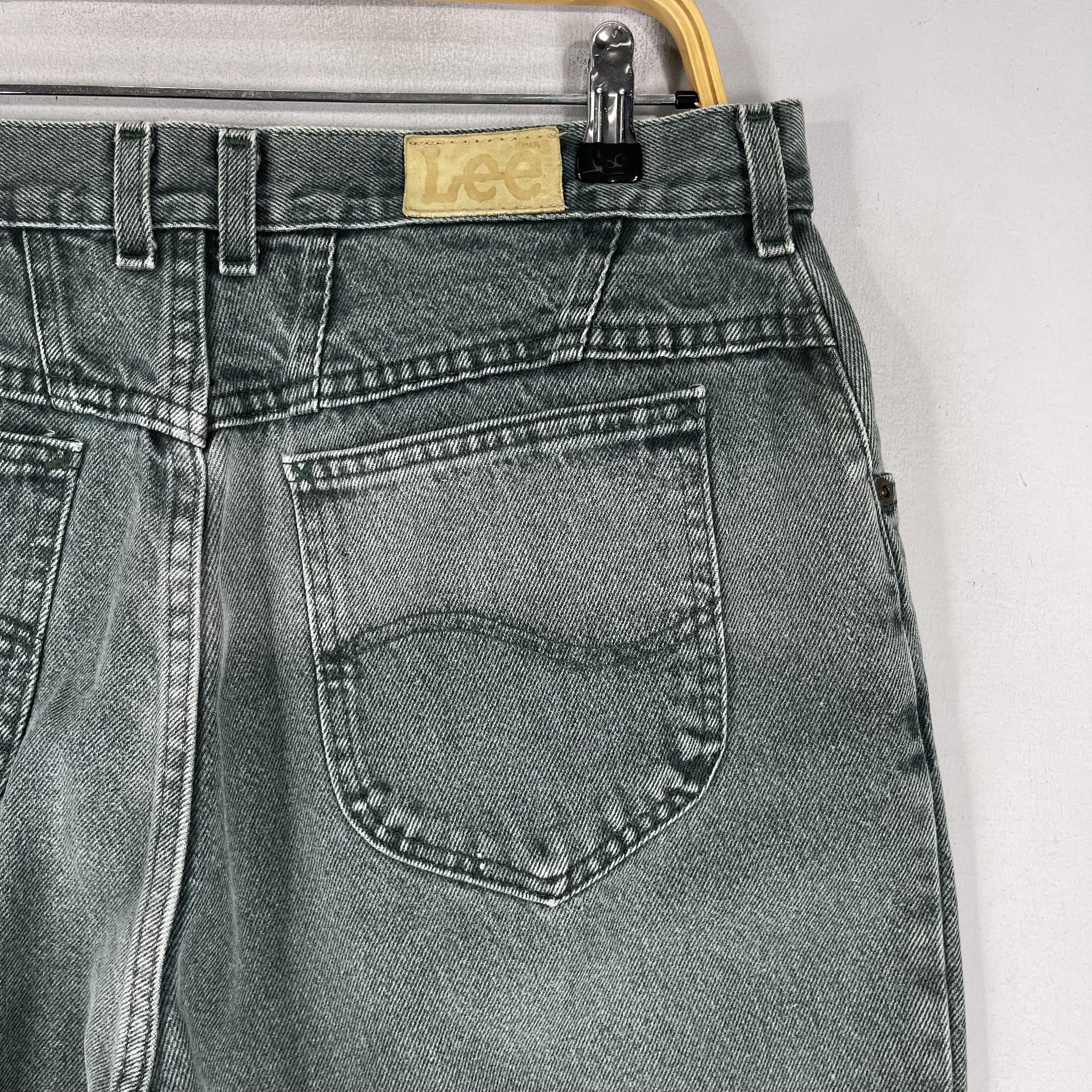 Lee × Vintage W33 L26 Vintage Lee Distressed Sun Faded Petite Jeans Size 33" - 8 Thumbnail