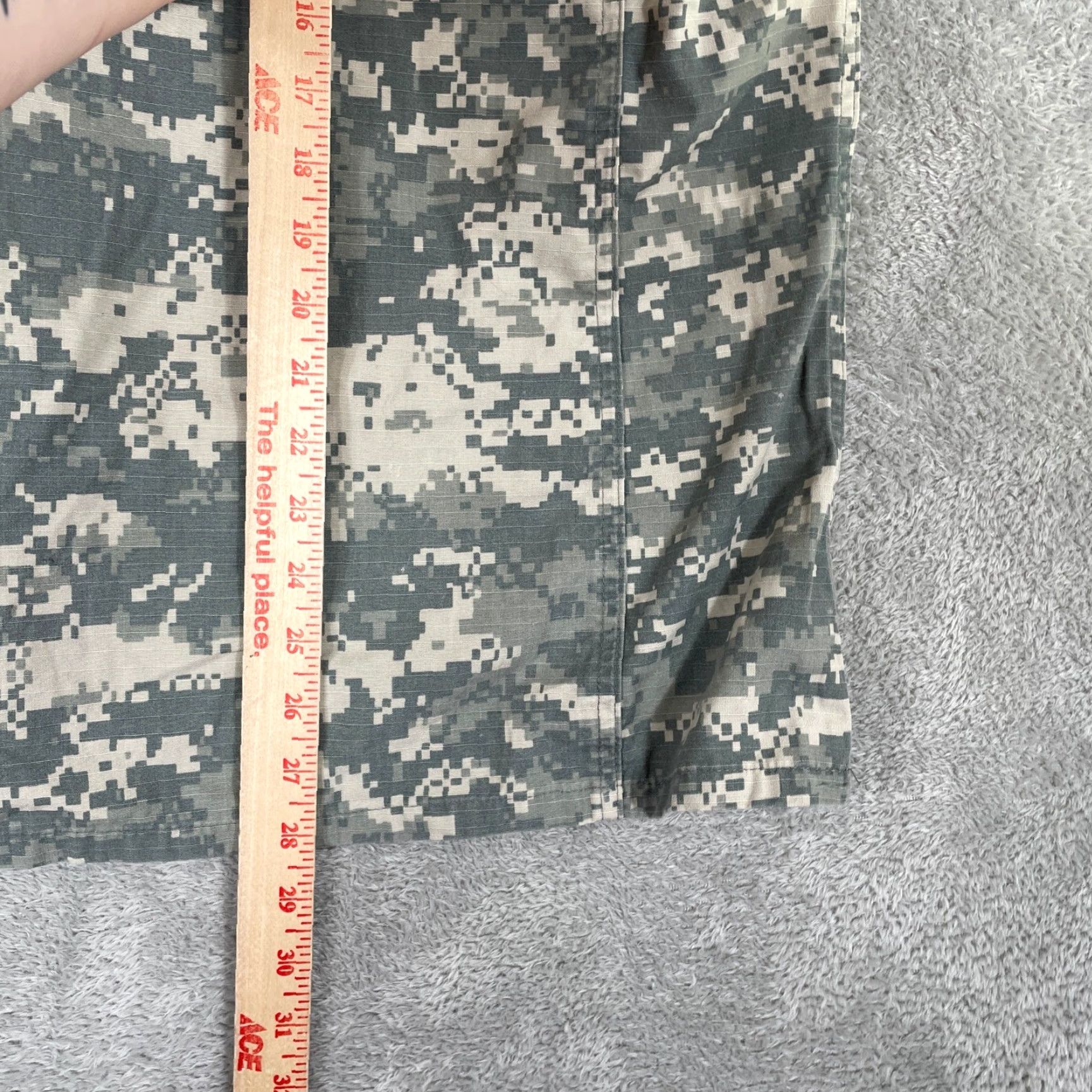 Vintage UNICOR Army Combat Uniform Mens Large Grey Digital Camo Ripstop Tactical Jacket Size US L / EU 52-54 / 3 - 6 Thumbnail