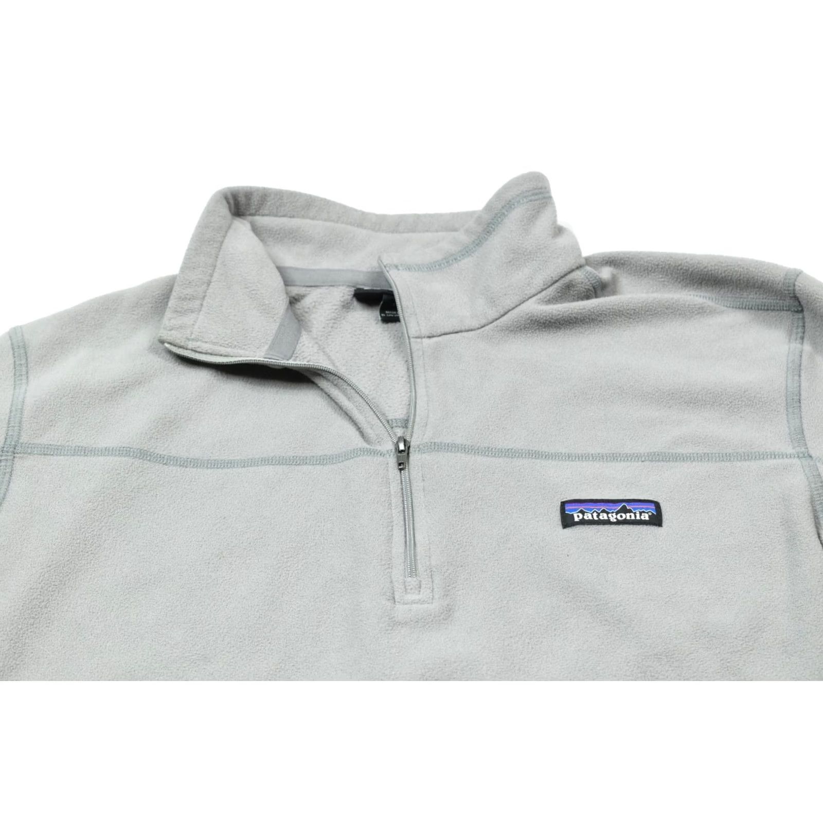 Patagonia Patagonia Micro D 1/4-Zip Fleece Pullover Mens Large Gray Long Sleeve Regular Size US L / EU 52-54 / 3 - 3 Thumbnail