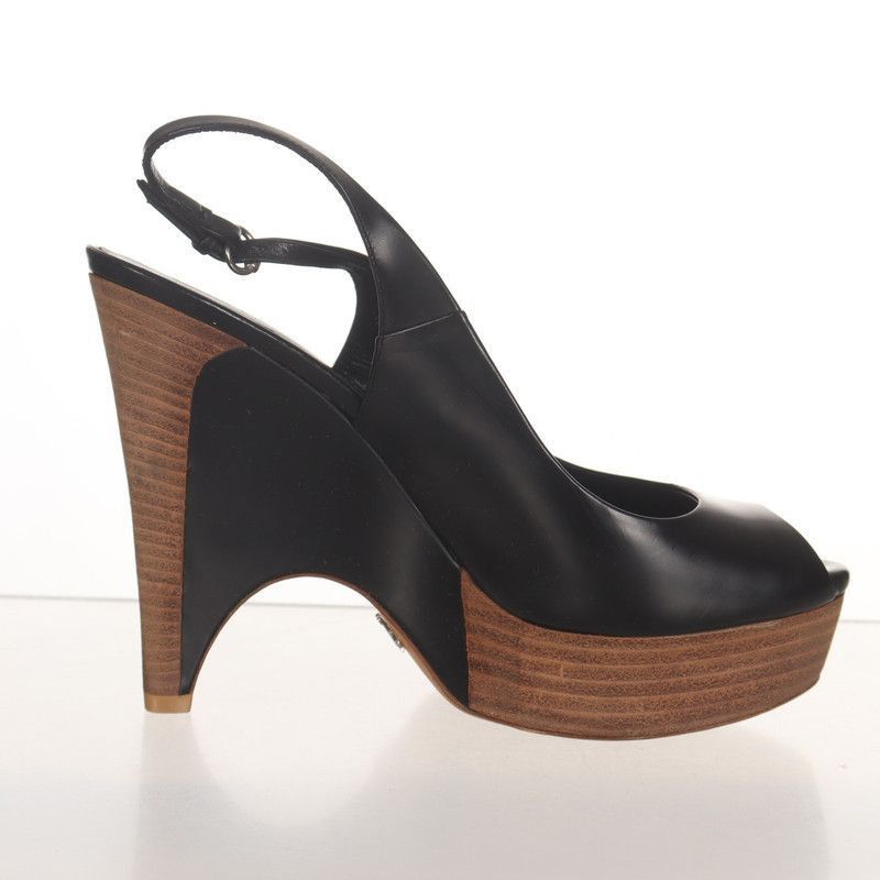 Gucci Gucci Black High Heels with Chunky Heel Size US 6.5 / EU 39-40 - 4 Thumbnail