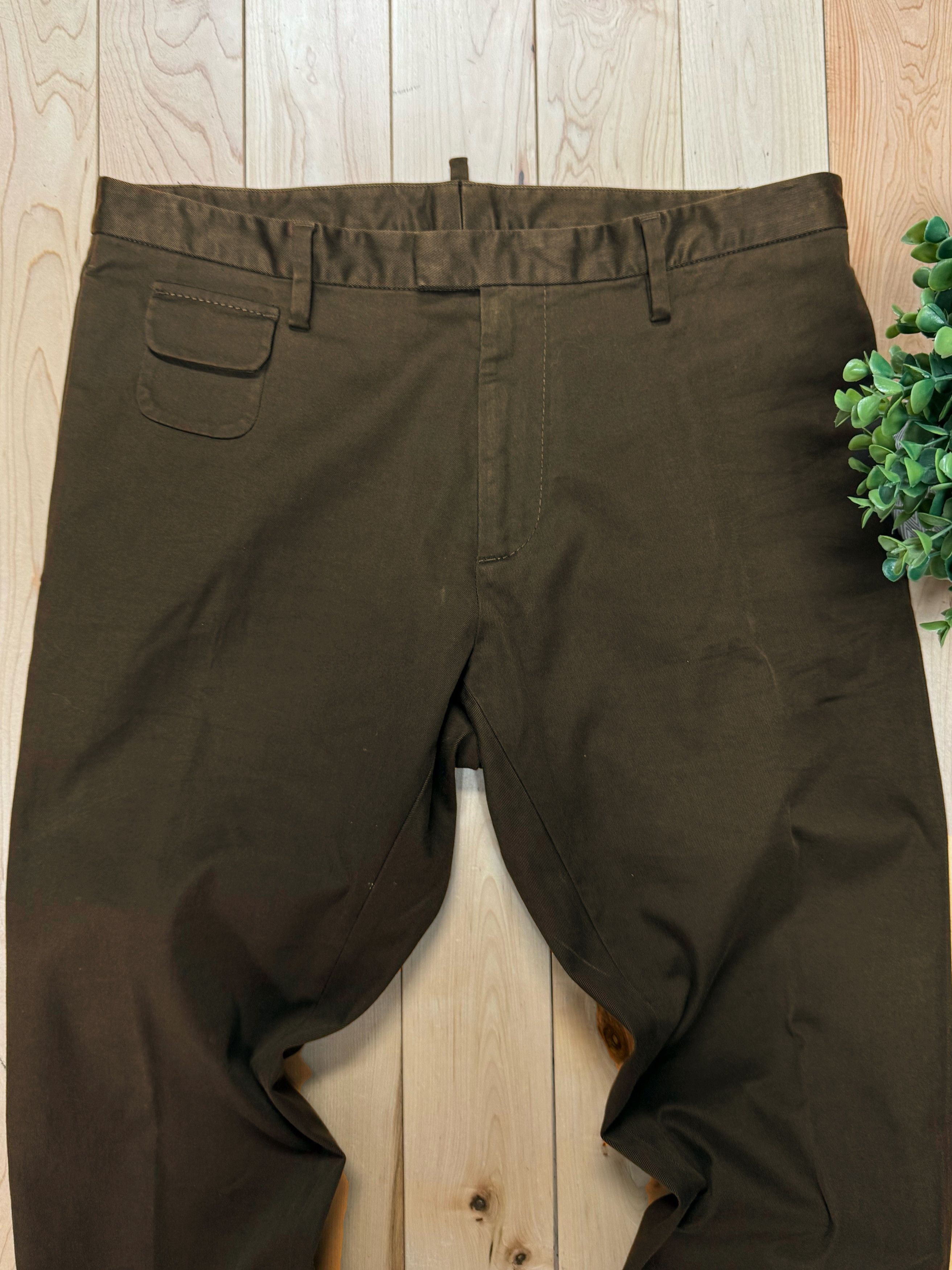 Dsquared2 2000s Dsquared2 ‘Cargo Pocket’ Brown Slim/Skinny Pants Size US 32 / EU 48 - 2 Thumbnail