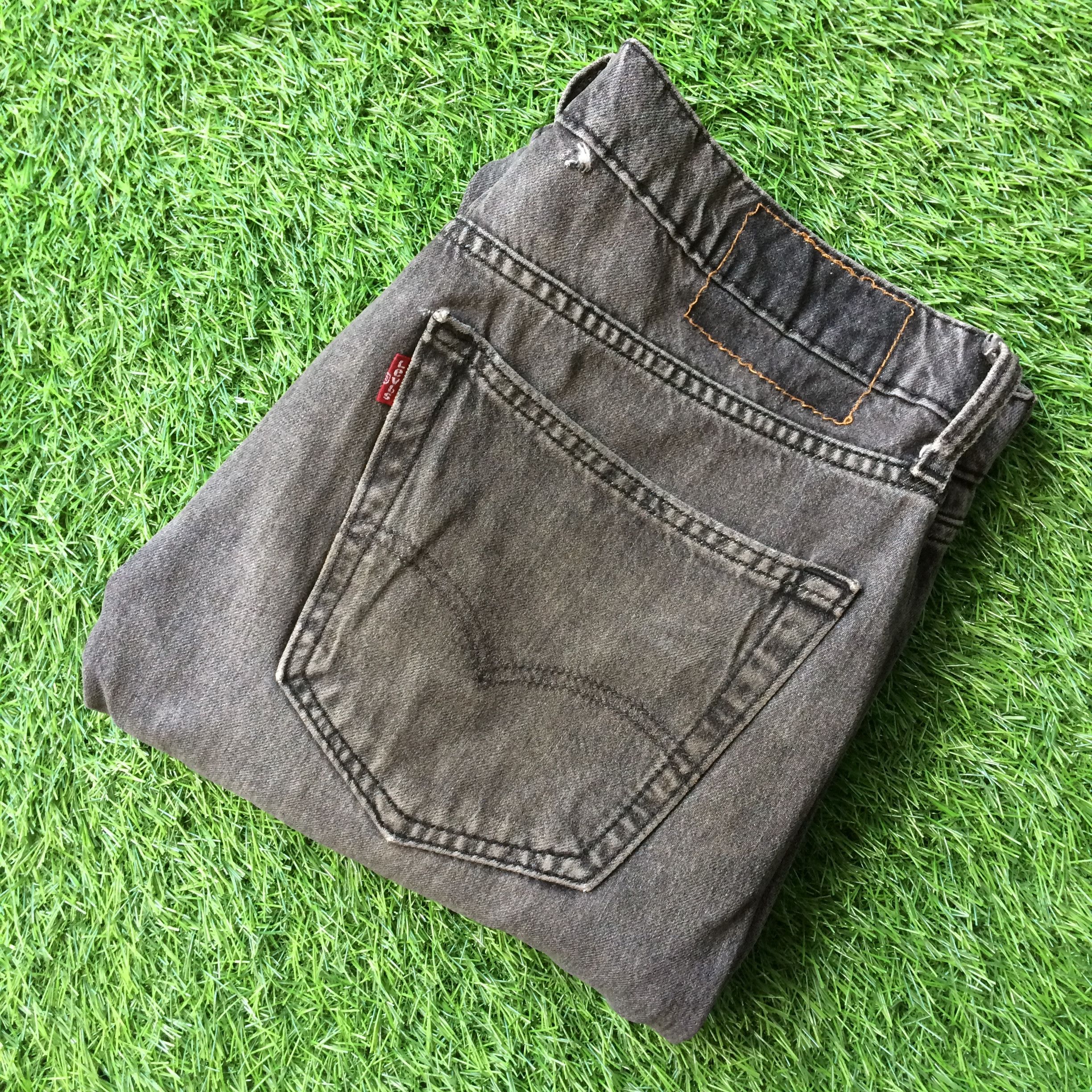 Unsound Rags Distressed Faded Black Slim Jeans D-766 Size US 32 / EU 48 - 11 Thumbnail