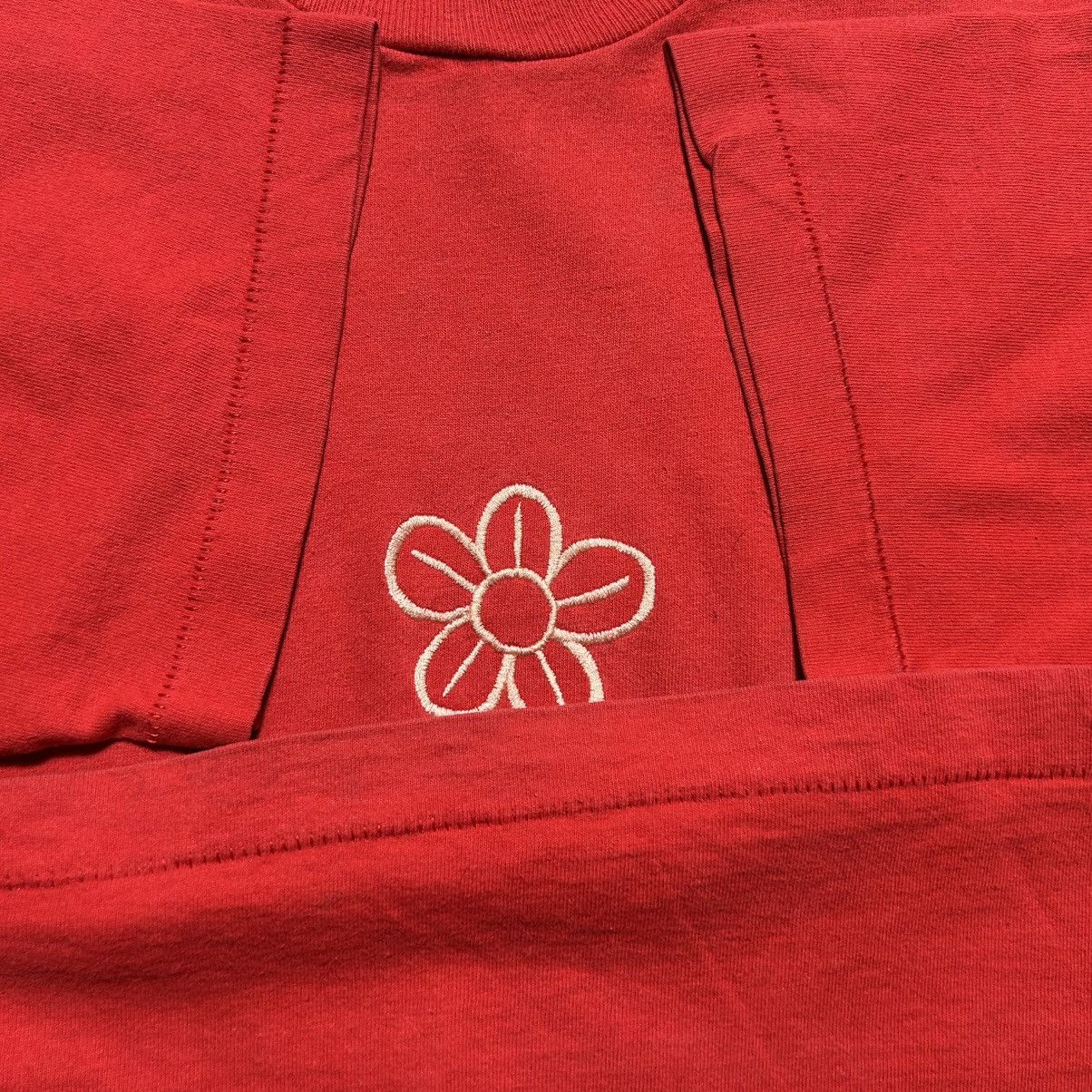 Vintage Vintage Flower Embroidered T-Shirt Size L / US 10 / IT 46 - 4 Thumbnail