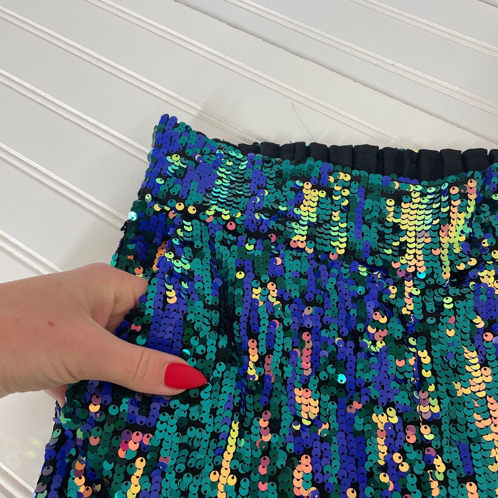ALIX NYC NWT Alix NYC High Waisted Sequin Kimmel Pants Sz S Size 27" / US 4 / IT 40 - 6 Thumbnail