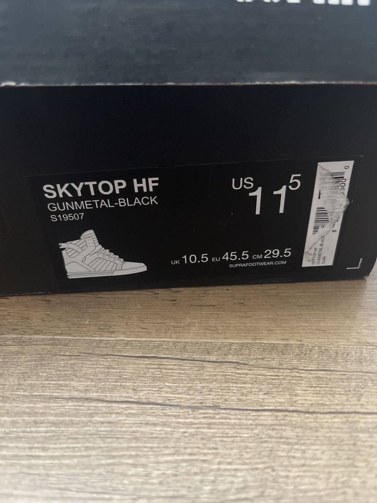 Supra Supra Skytop HF Gunmetal-Black Size US 11.5 / EU 44-45 - 8 Thumbnail
