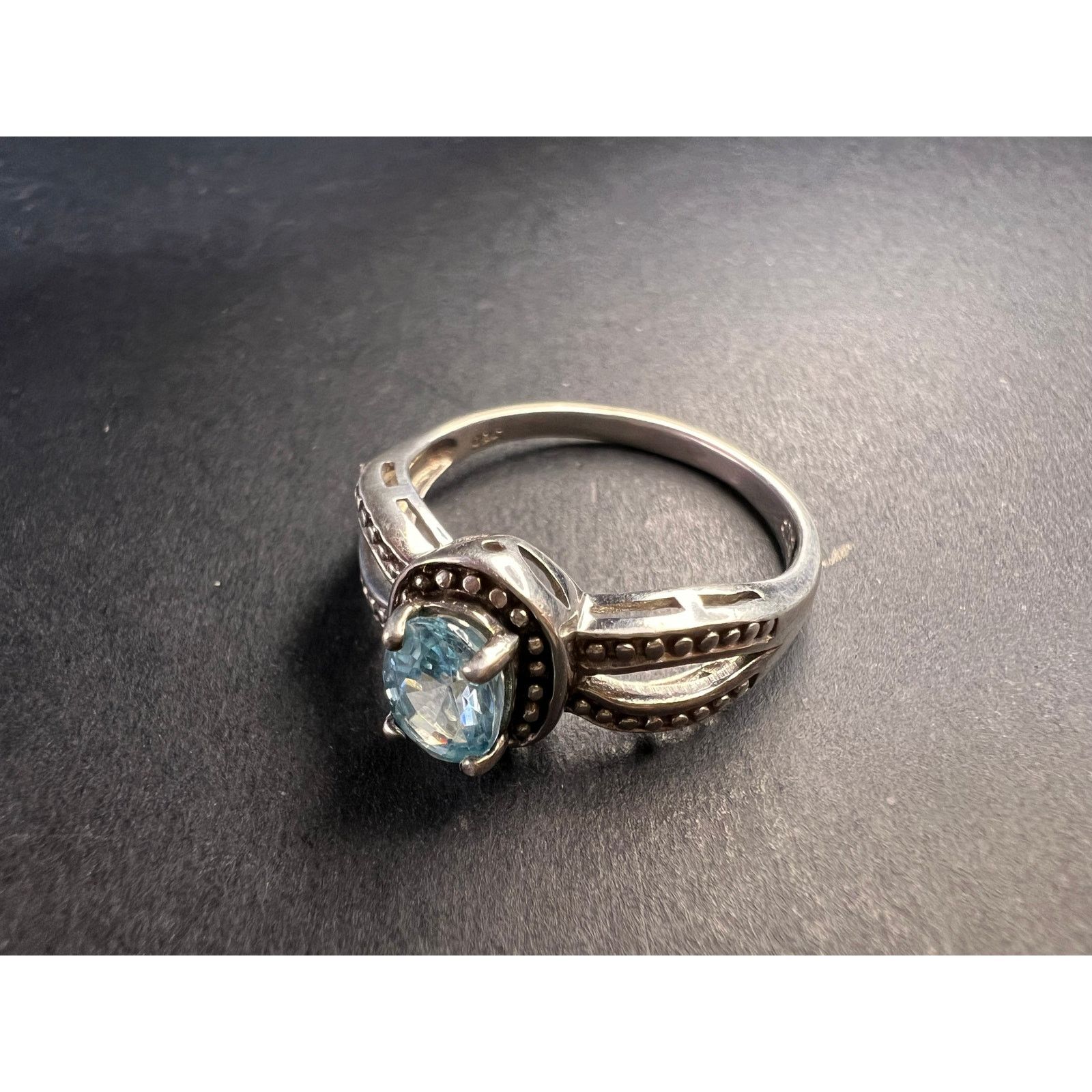 Other Blue topaz sterling silver ring size 9 Size ONE SIZE - 3 Thumbnail
