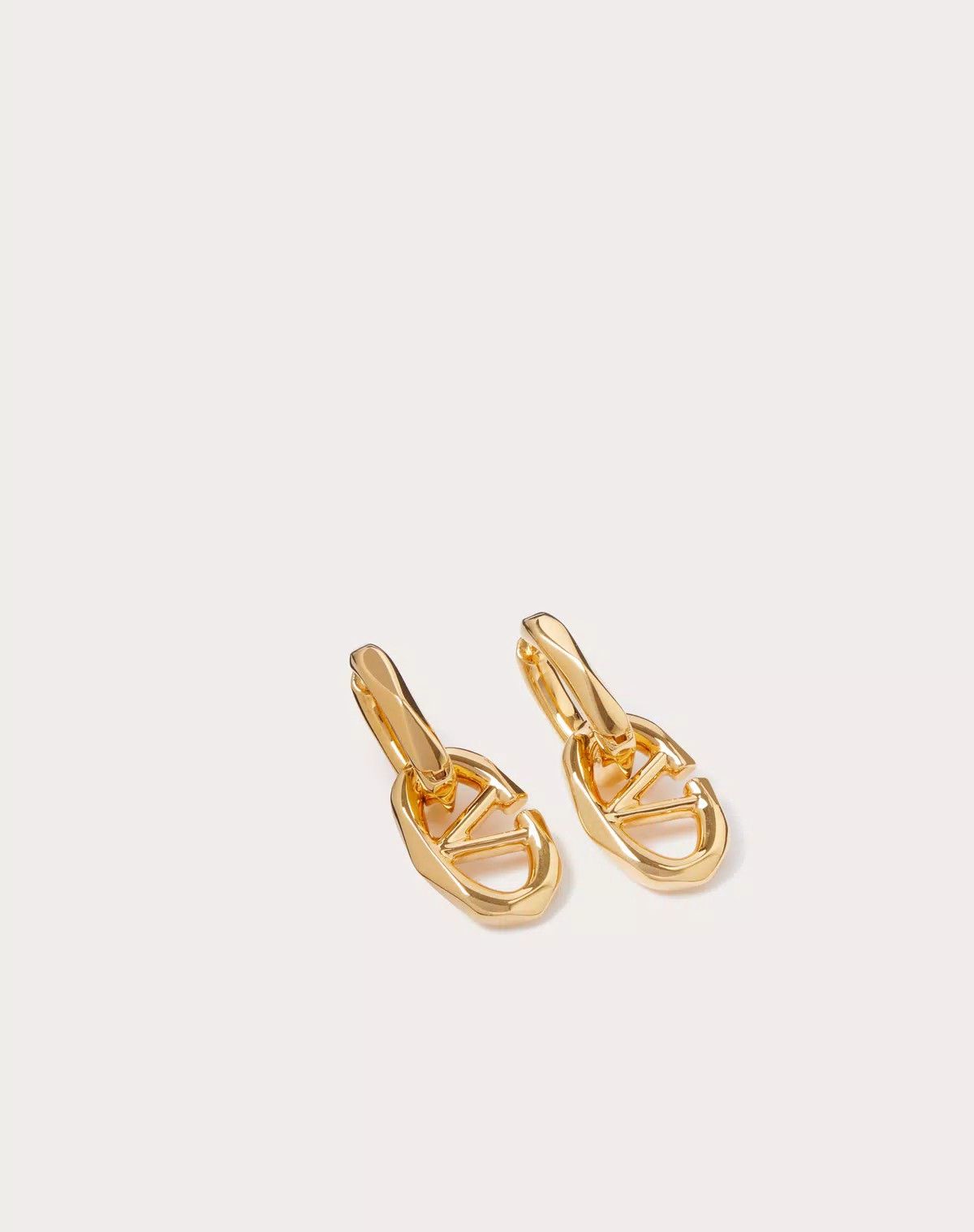 Valentino oc11z0725 Size:OS/Vlogo Boldies Metal Earrings in Golden Size ONE SIZE - 3 Thumbnail