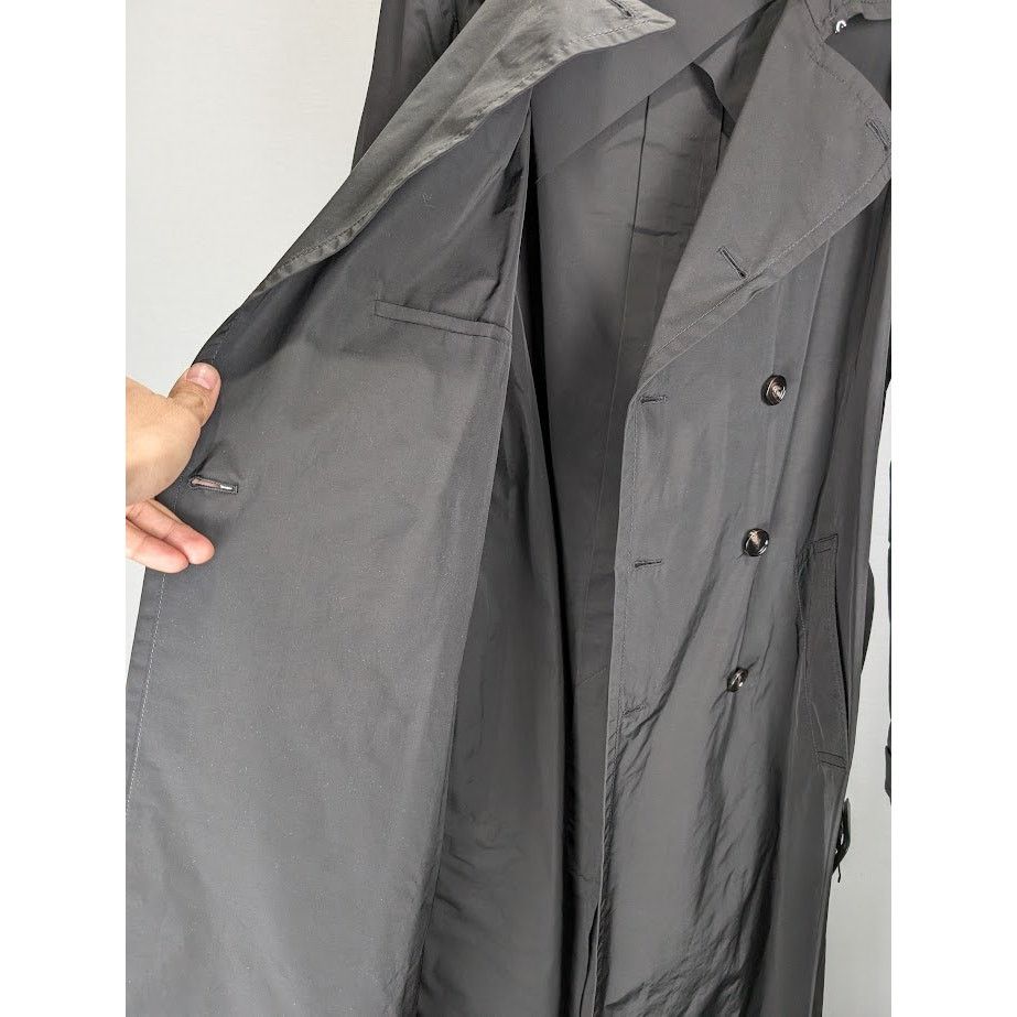 Bottega Veneta o1rshd1 Trench Fluid Technical Cotton Coat in Black Size US S / EU 44-46 / 1 - 10 Thumbnail