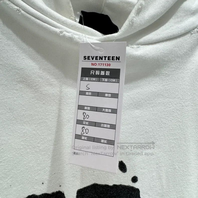 Balenciaga Balenciaga White Graffiti Letter Logo Hoodie Size US S / EU 44-46 / 1 - 6 Thumbnail