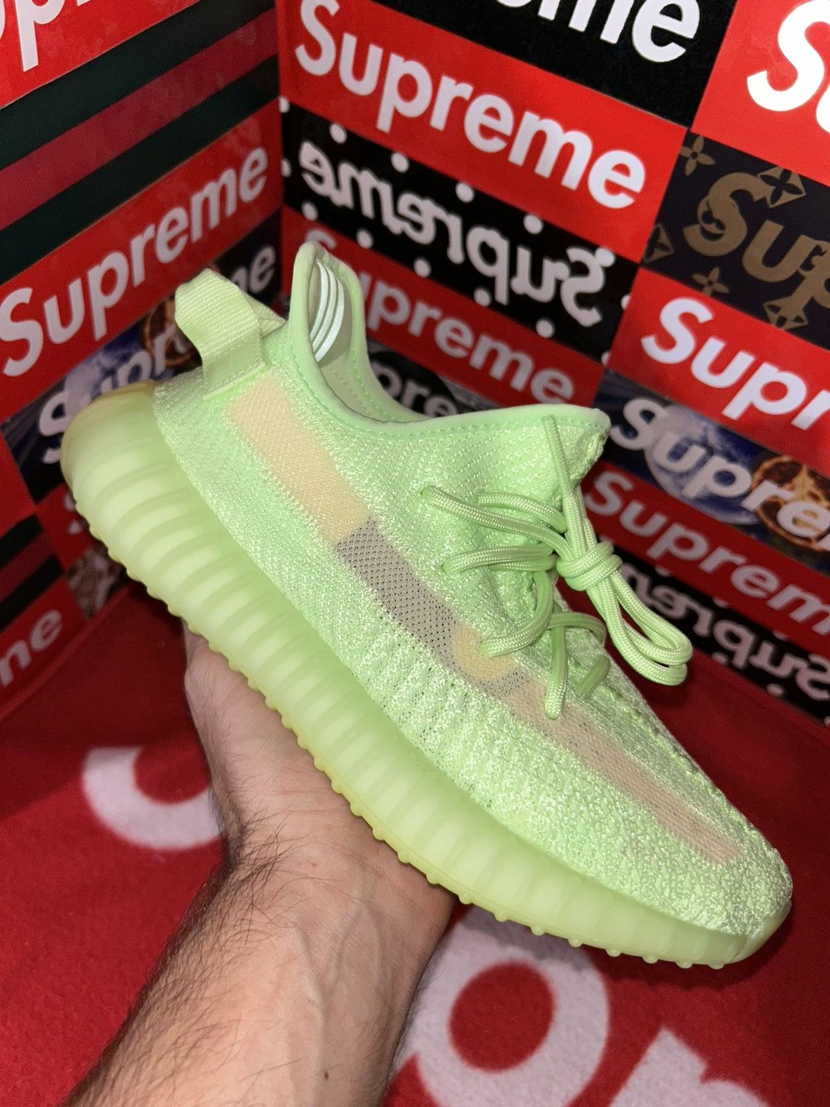 Adidas adidas Yeezy Boost 350 V2 Glow EG5293 size 5 1/2 VNDS Size US 5.5 / EU 38 - 8 Thumbnail