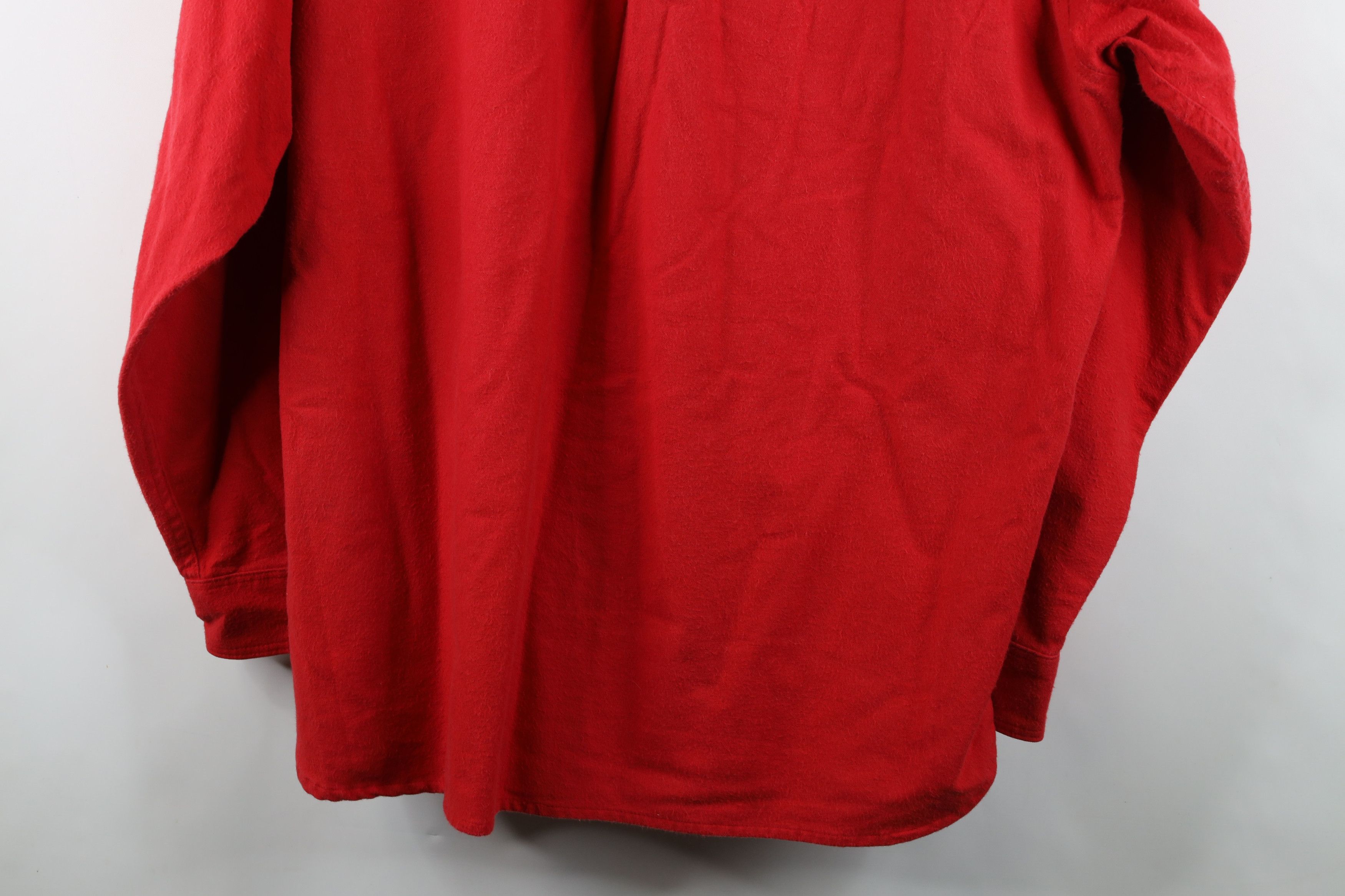Eddie Bauer Vintage 90s Eddie Bauer Chamois Cloth Button Shirt Red USA Size US XXL / EU 58 / 5 - 14 Thumbnail