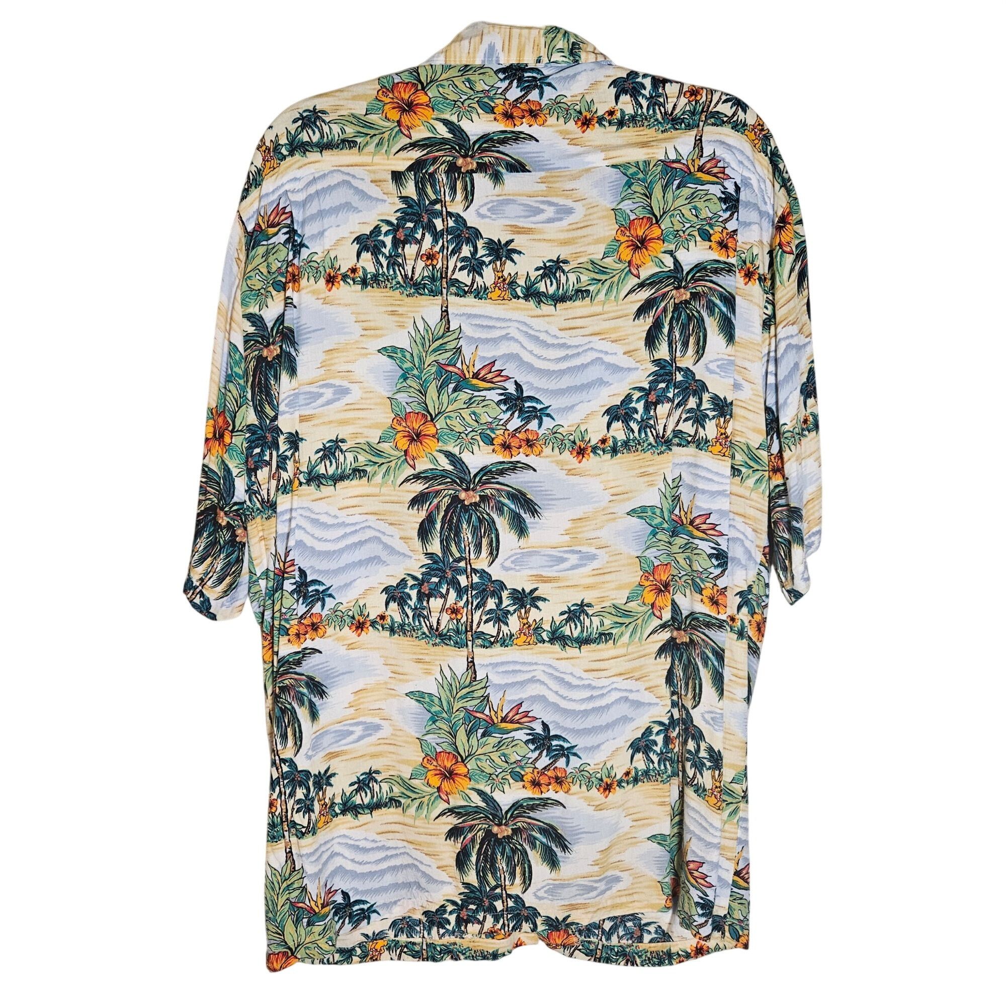 Other Aloha Hut Men’s Hawaiian Shirt L – Tropical Print, Y2K Dadco Size US L / EU 52-54 / 3 - 10 Thumbnail