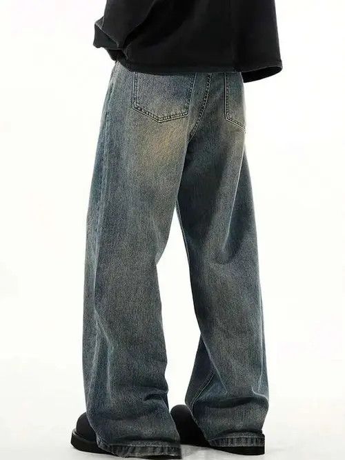 Japanese Brand × Vintage Casual Vintage loose fit jeans denim Size US 35 - 3 Thumbnail