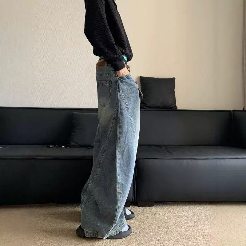Vintage American Vintage Washed Loose-Fit Curved-Leg Jeans Size US 32 / EU 48 - 3 Thumbnail
