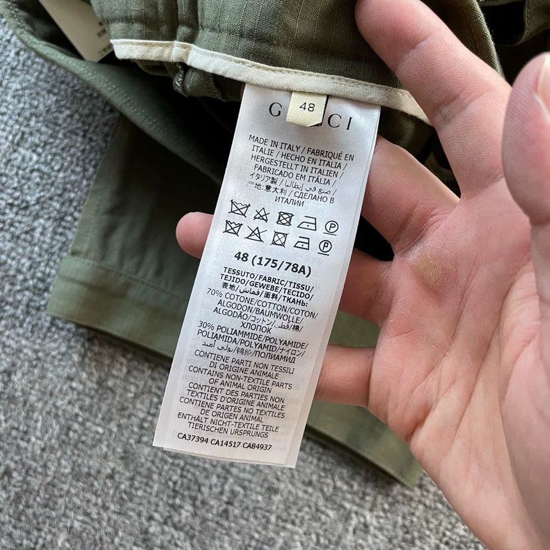 Gucci Gucci The North Face co-branded army green workwear shorts Size US 32 / EU 48 - 6 Thumbnail