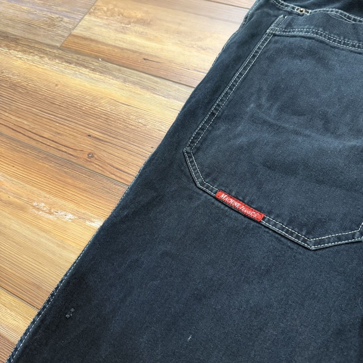 Other Vintage Black Baggy JNCO Style Embroidered Skate Baggy Jeans Size US 32 / EU 48 - 4 Thumbnail