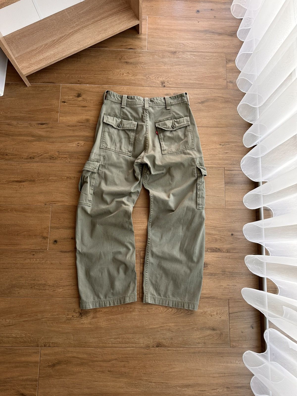 Levi's × Levi's Vintage Clothing × Vintage Vintage Levi’s SS03 Green Military Cargo Pants Size US 31 - 8 Thumbnail