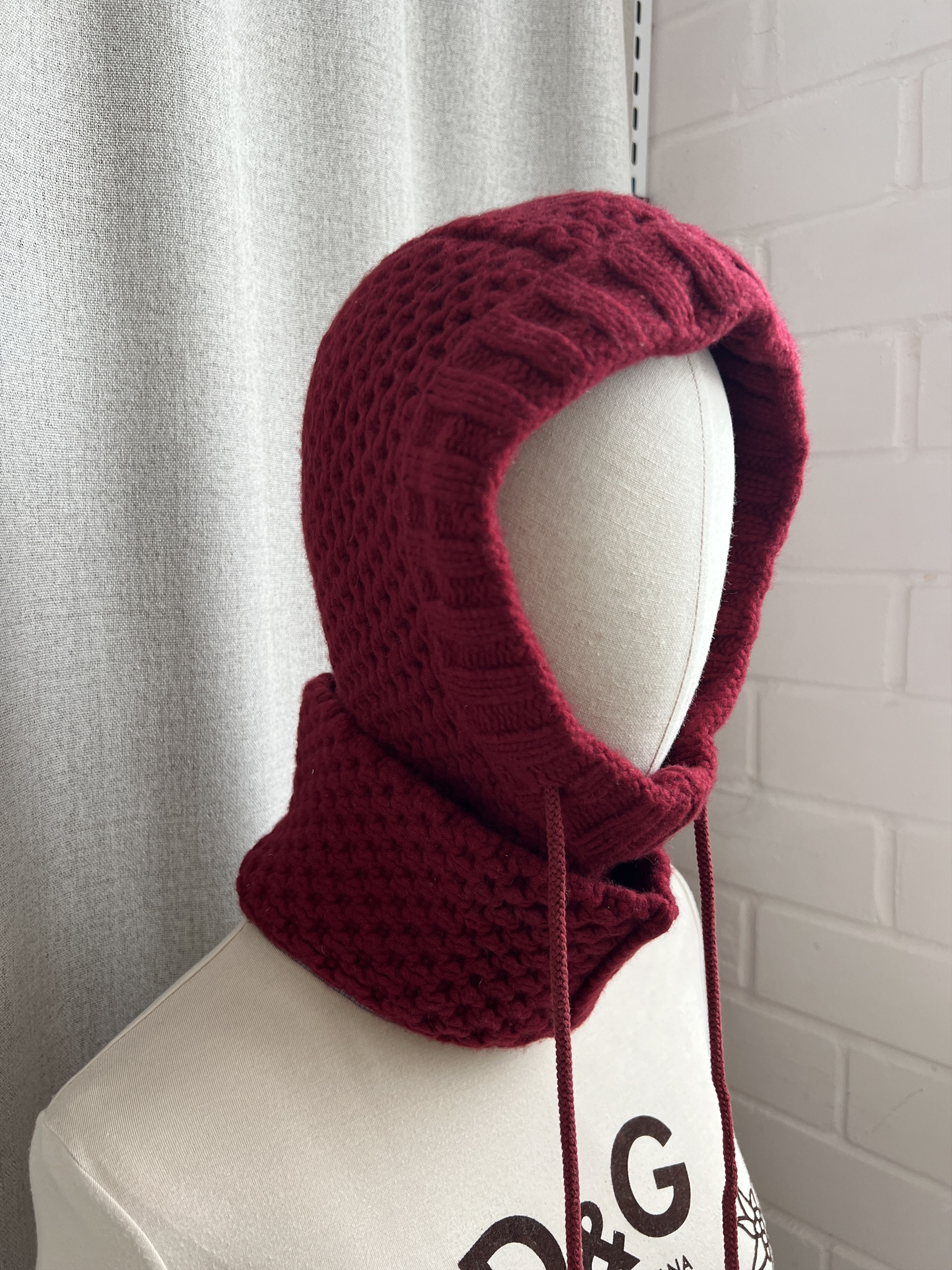 Dolce & Gabbana Rare Vintage 00s Dolce Gabbana Cashmere Balaclava Hood Size ONE SIZE - 9 Thumbnail