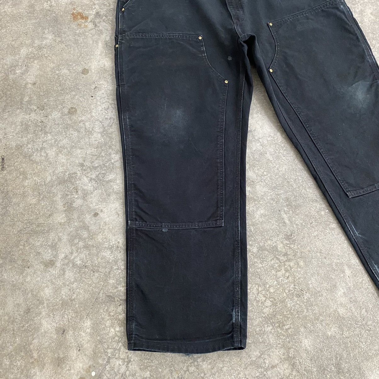 Carhartt Vintage Carhartt Double Knee Black Carpenter Work Pants Size US 41 - 7 Thumbnail