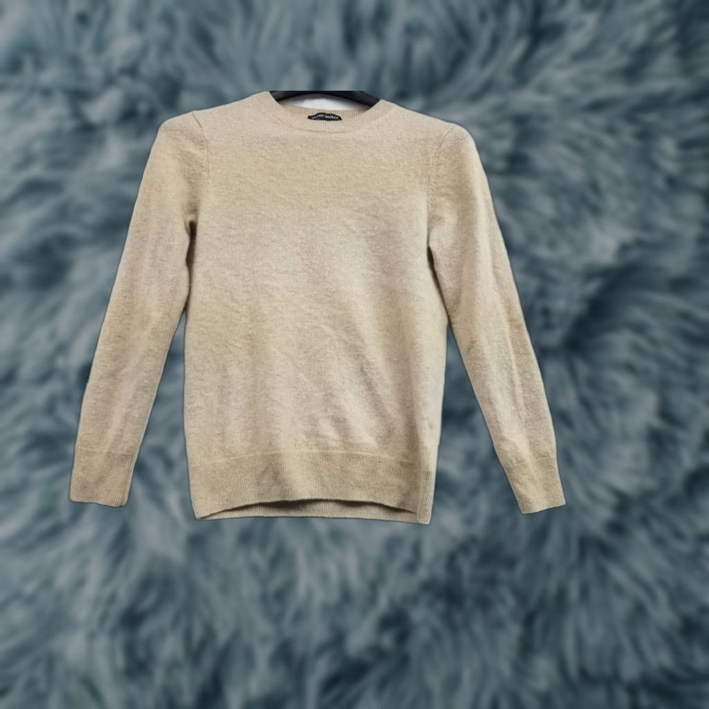 Vintage Hilary Radley Womens Sweater Beige Long Sleeve Crew Neck Cashmere Pullover XS Size XS / US 0-2 / IT 36-38 - 1 Thumbnail