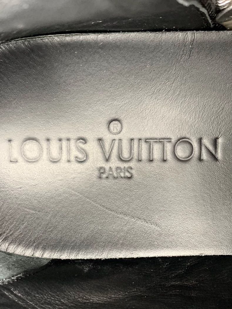 Louis Vuitton Louis Vuitton Black alligator leather lace-up zip-up high- Size US 6.5 / EU 39-40 - 7 Thumbnail