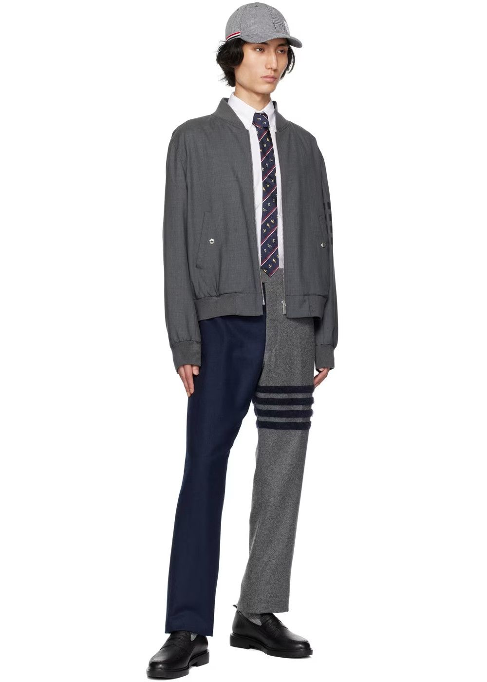 Thom Browne THOM BROWNE blue navy flannel wool pants trousers 4 XL Size US 36 / EU 52 - 4 Thumbnail