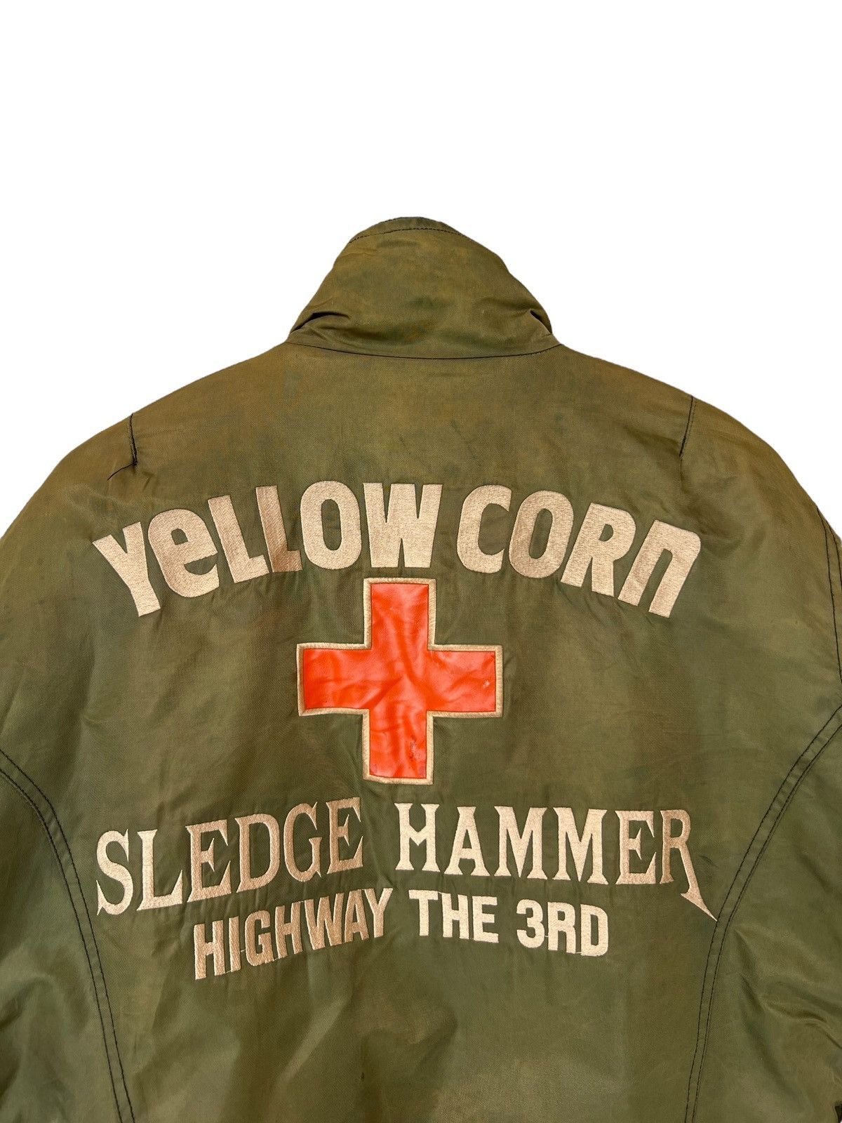 YELLOW CORN Vintage Yellow Corn Highway Magician Sunfaded Green Jacket Size US L / EU 52-54 / 3 - 8 Thumbnail