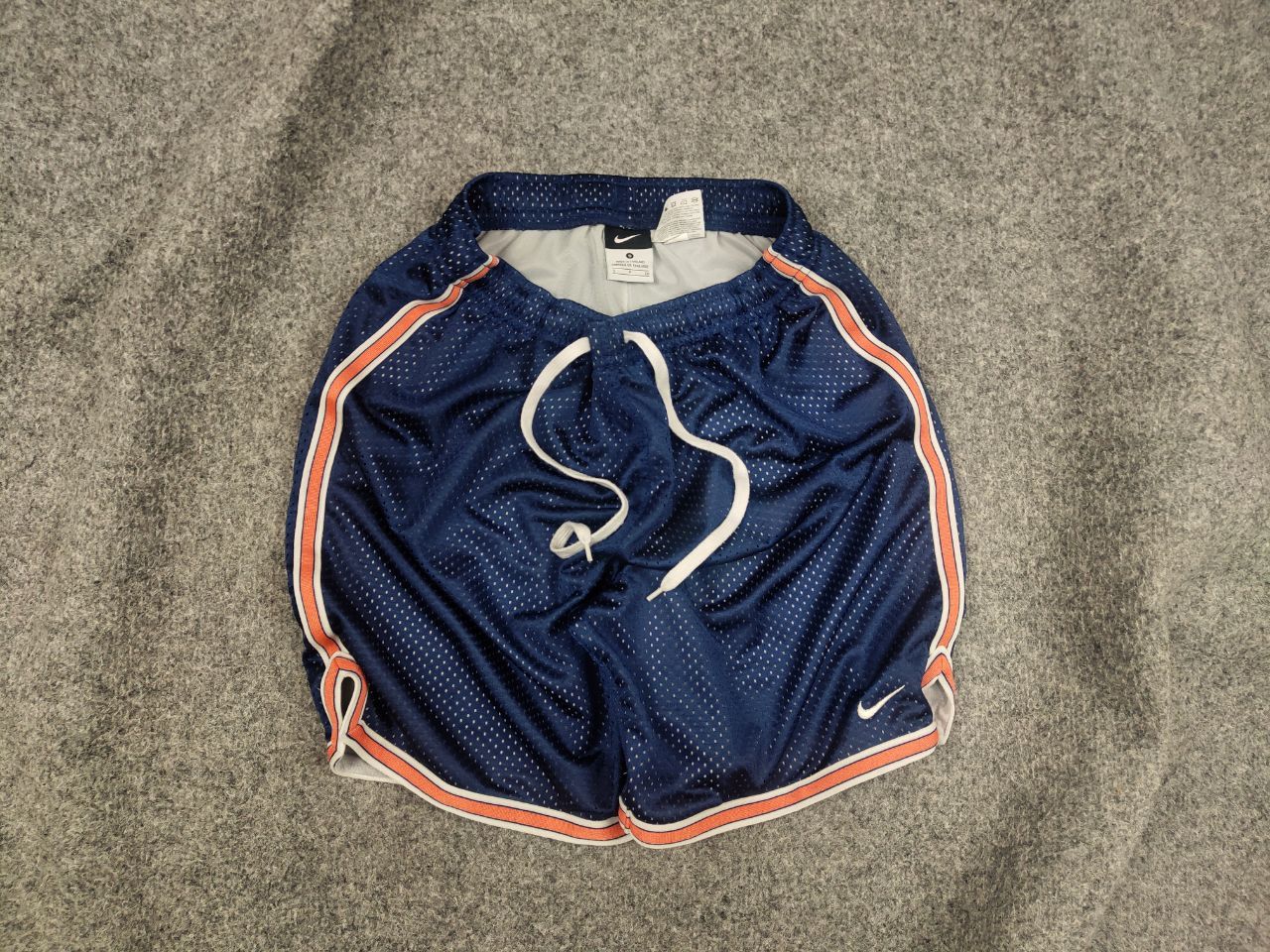 Vintage Nike Swoosh Blue Mesh Shorts Y2K Style