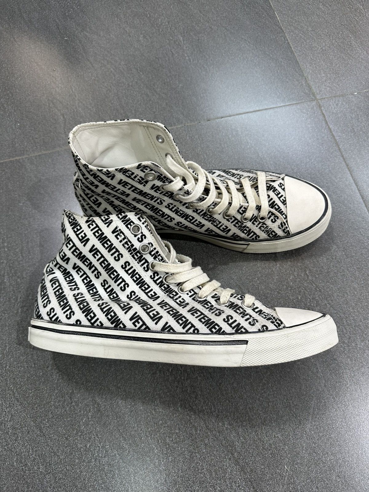 Vetements Vetements All Over High Top Sneaker Size US 7 / EU 40 - 2 Thumbnail