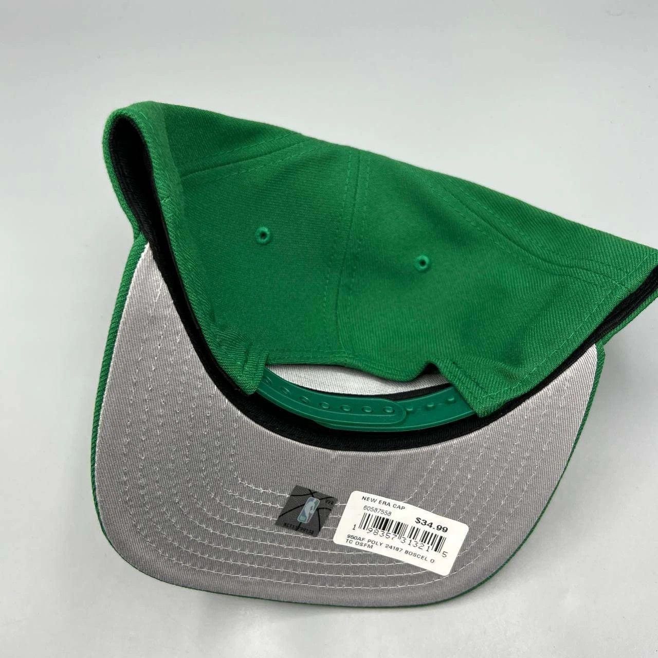 New Era Boston Celtics Hat Men Green NBA Snap Back Cap New A-Frame Size ONE SIZE - 3 Thumbnail