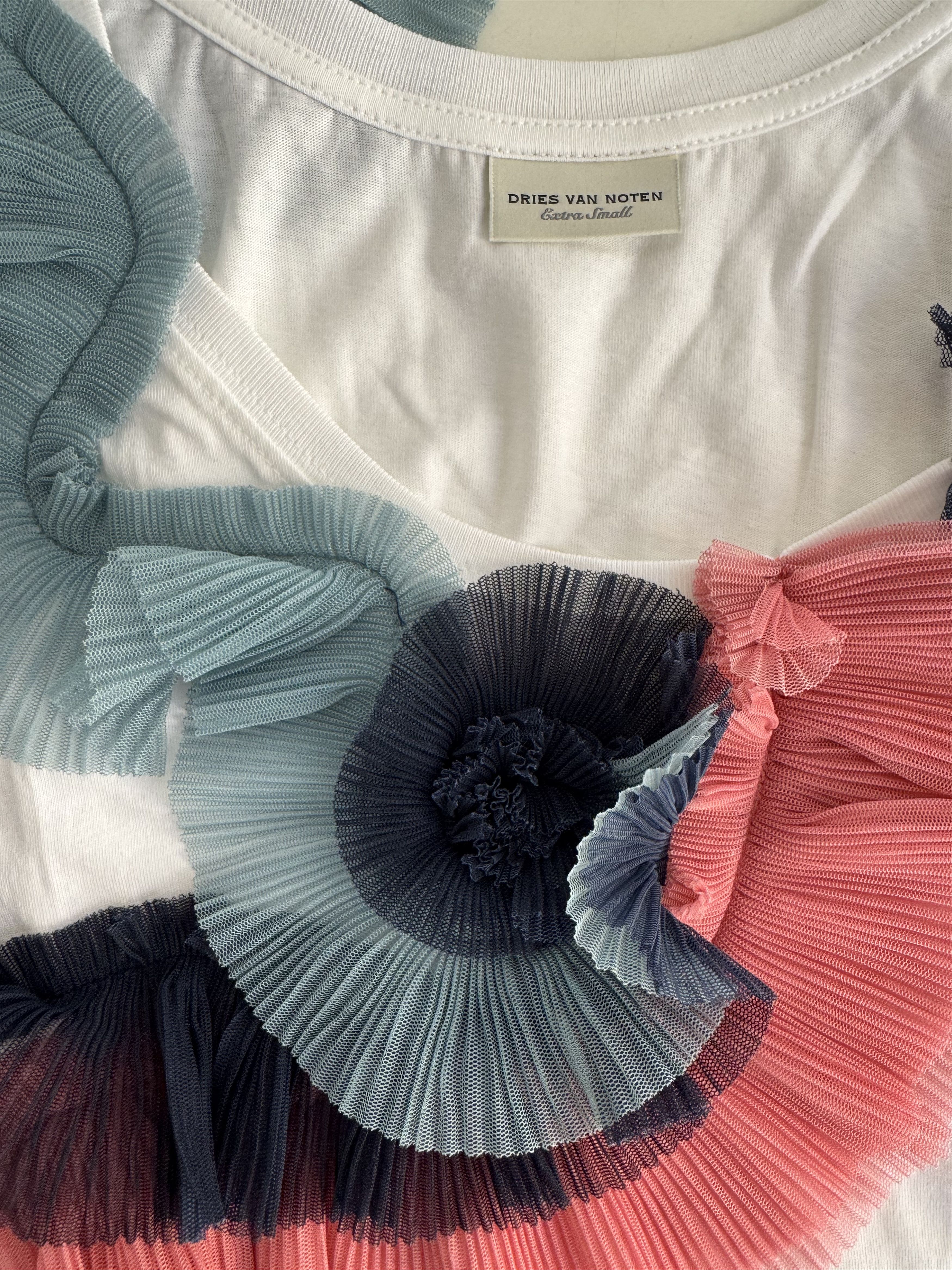 Dries Van Noten Ruffled Tulle Sleeveless Top Size S / US 4 / IT 40 - 3 Thumbnail