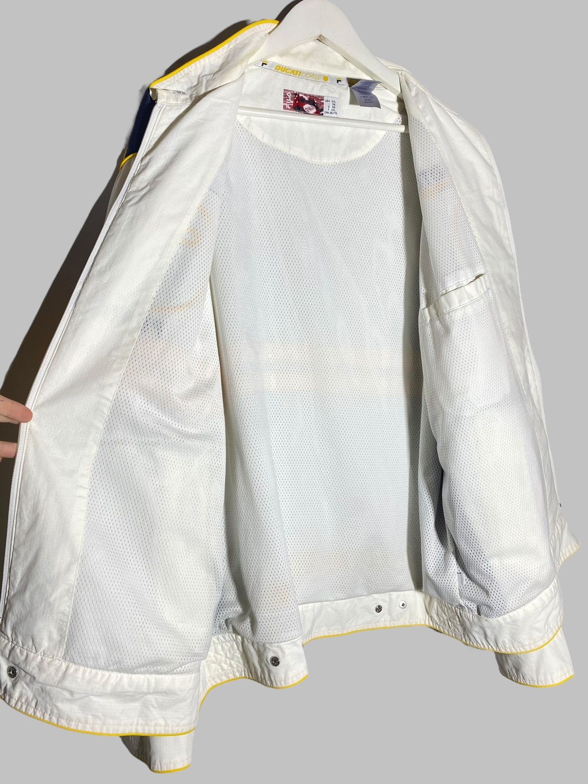 Fila Vintage Y2K Fila Ducati Force Rare Racing Moto Japan Jacket Size US XXL / EU 58 / 5 - 22 Thumbnail
