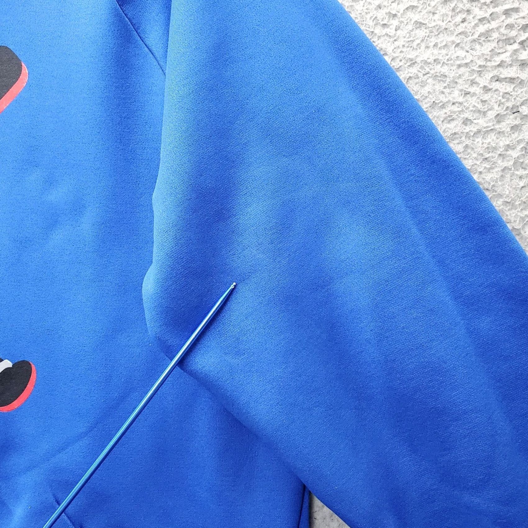 Nike Nike Hoodie: Mens L Blue Dri-FIT Skull Graphic Front Pullover Hooded, Fleece Lined, 100% Polyester, Chest 22.5", Length 28.5" Size US L / EU 52-54 / 3 - 7 Thumbnail