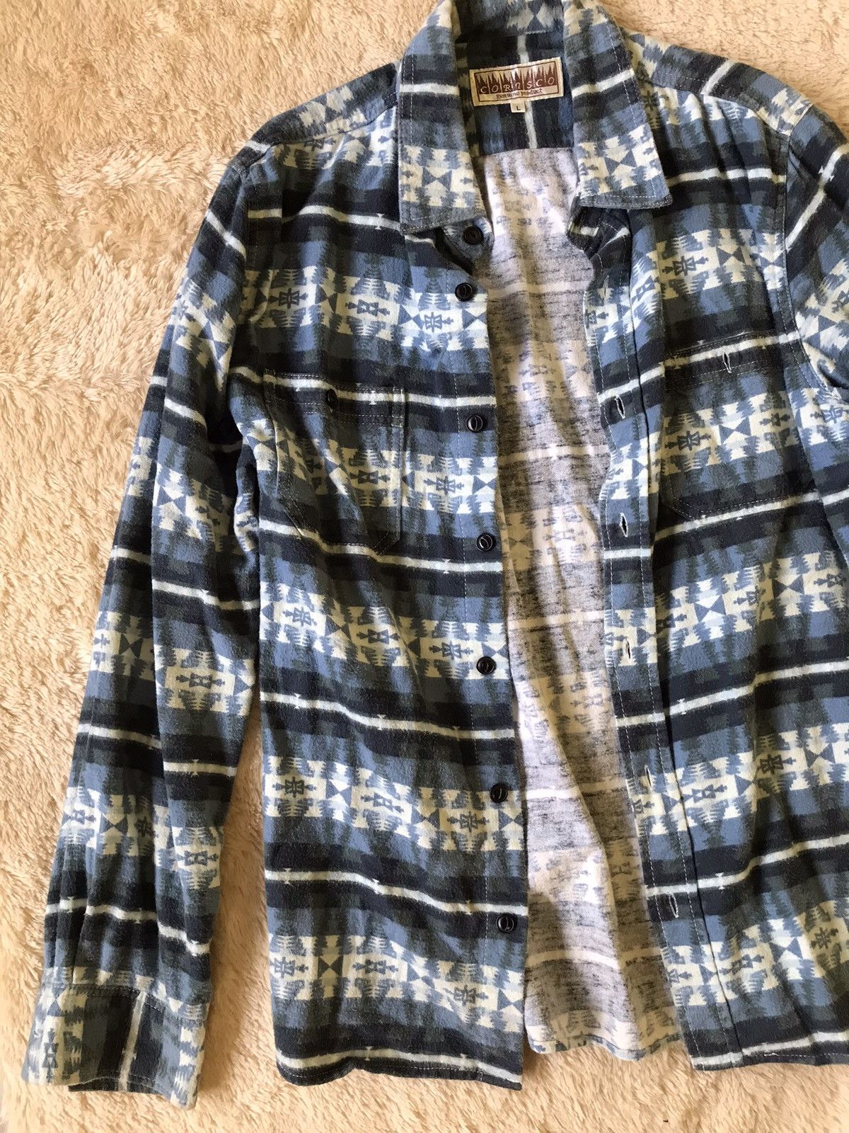 Japanese Brand Corisco Flanel Hawaiian Size US XL / EU 56 / 4 - 2 Thumbnail