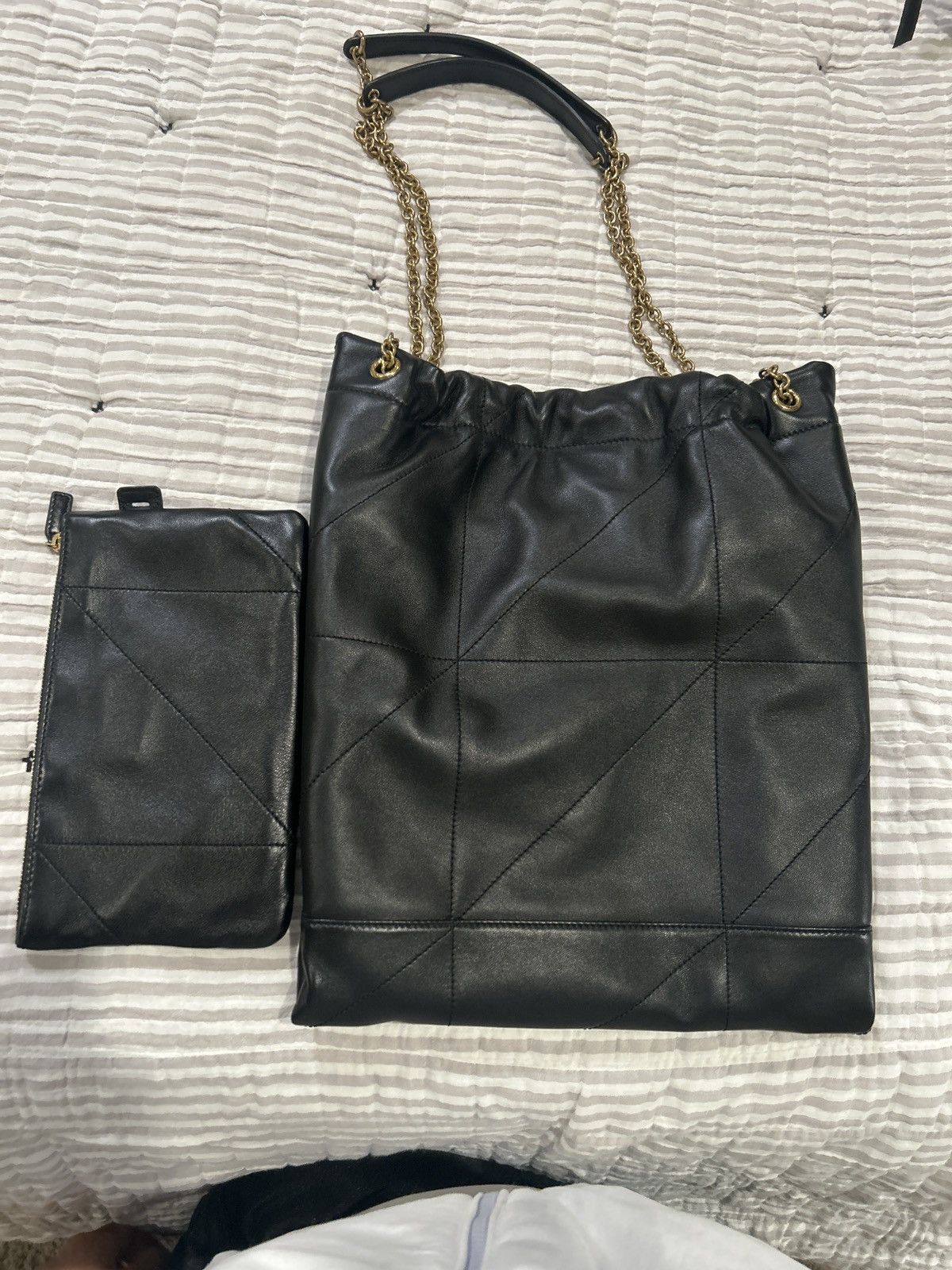 Yves Saint Laurent Yves Saint Laurent Jamie embellished quilted leather bag Size ONE SIZE - 2 Thumbnail