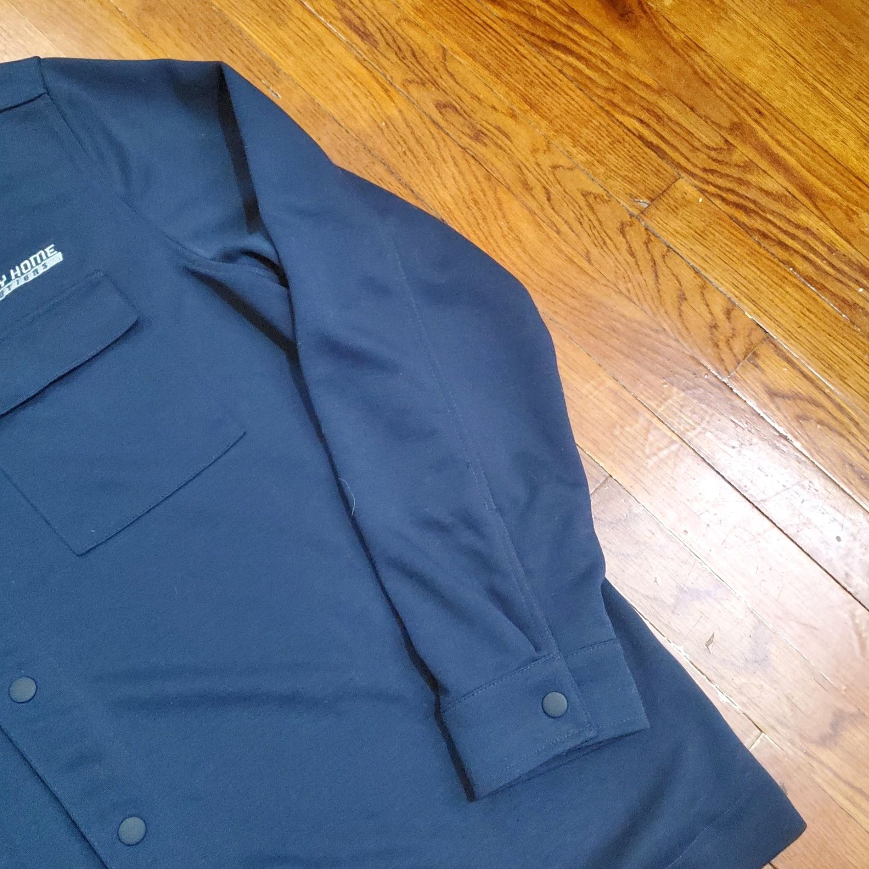 Vintage Mercer+Mettle Jacket Mens 2XL Blue Snap Front Shirt Jacket Galaxy Home Workwear Size US XXL / EU 58 / 5 - 3 Thumbnail