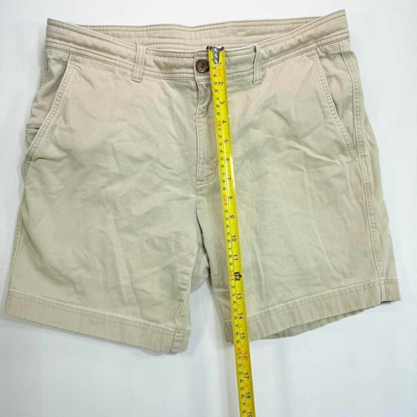 Roundtree & Yorke Mens Tan Roundtree & Yorke chino golf shorts Sz 34 Size US 34 / EU 50 - 3 Thumbnail